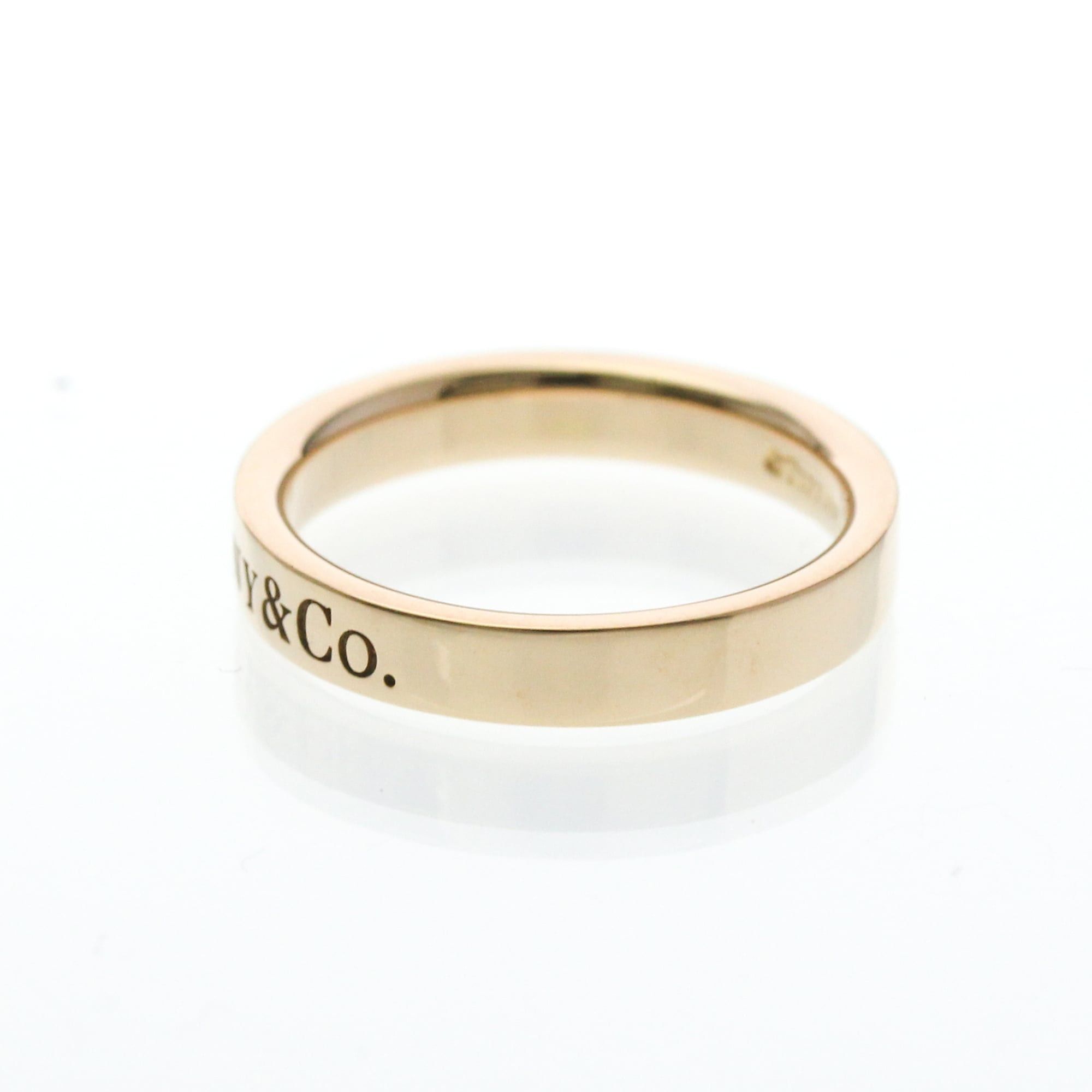 Tiffany & Co. Tiffany Flat Band Ring Pink Gold (18K) Fashion No Stone Band Ring Pink Gold Size ONE SIZE - 2 Thumbnail