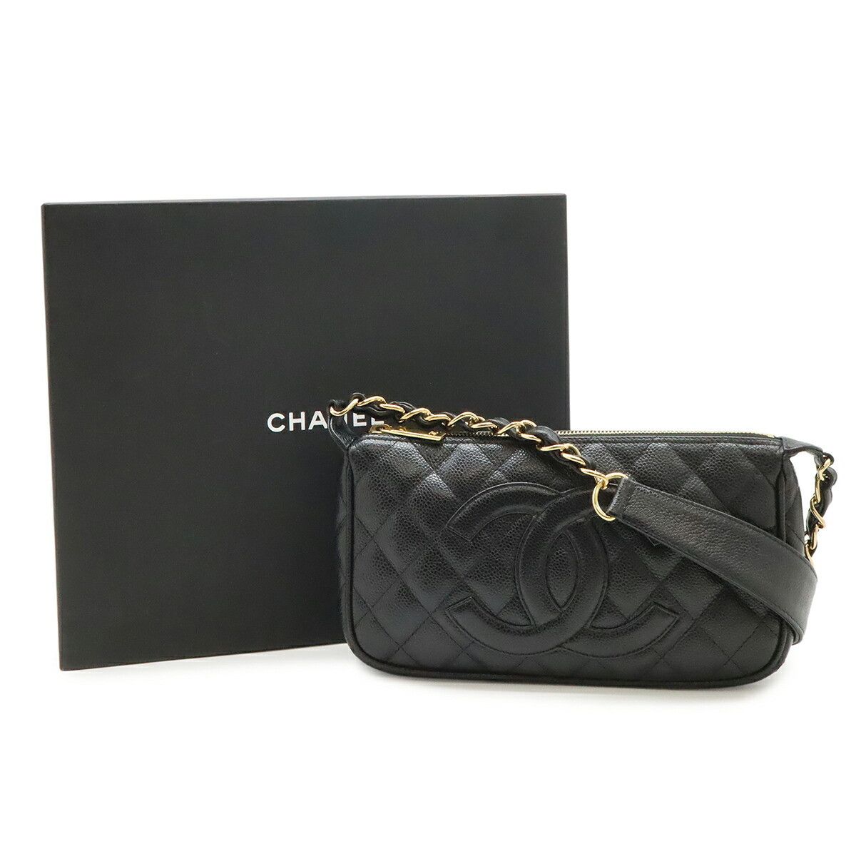 Chanel Chanel Chanel Matelasse Leather Shoulder Bag Leather Shoulder Bag A22476 DUTY FREE for USA Size ONE SIZE - 9 Thumbnail