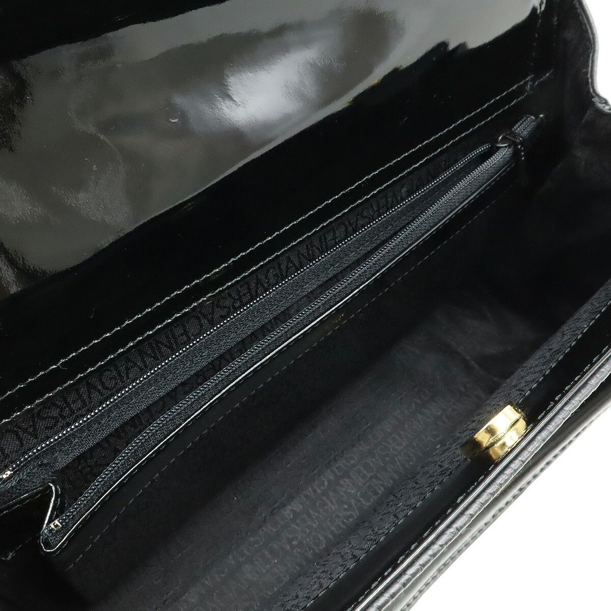Versace Versace Gianni Versace Leather Patent Leather Handbag Leather Handbag DUTY FREE for USA Size ONE SIZE - 5 Thumbnail
