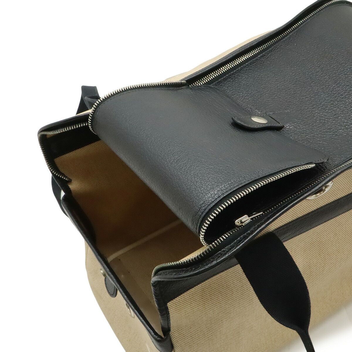 Hermes Hermes Hermes Sac de Transport Toile H Leather Pet Carrier Leather Pet Bag DUTY FREE for USA Size ONE SIZE - 7 Thumbnail