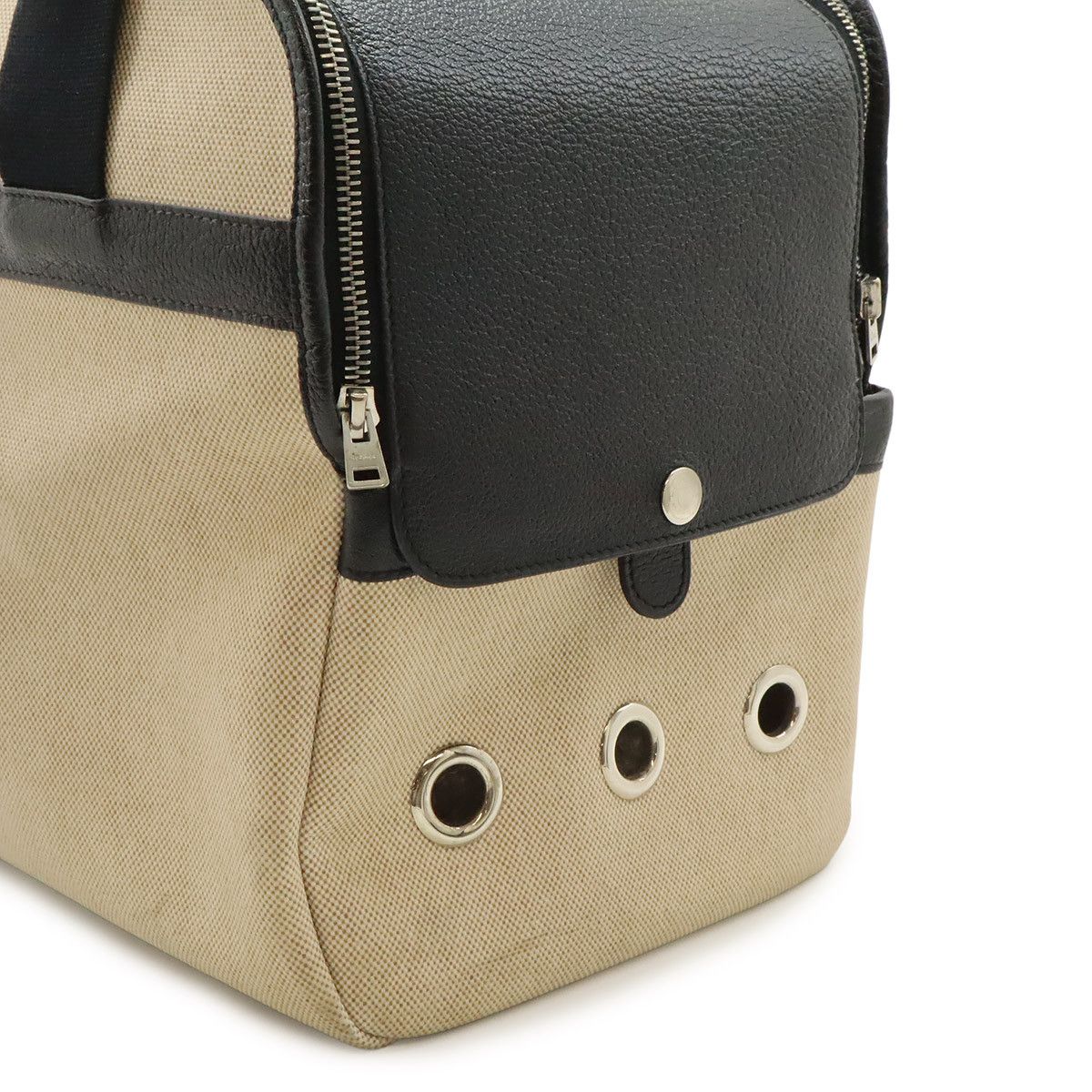 Hermes Hermes Hermes Sac de Transport Toile H Leather Pet Carrier Leather Pet Bag DUTY FREE for USA Size ONE SIZE - 6 Thumbnail