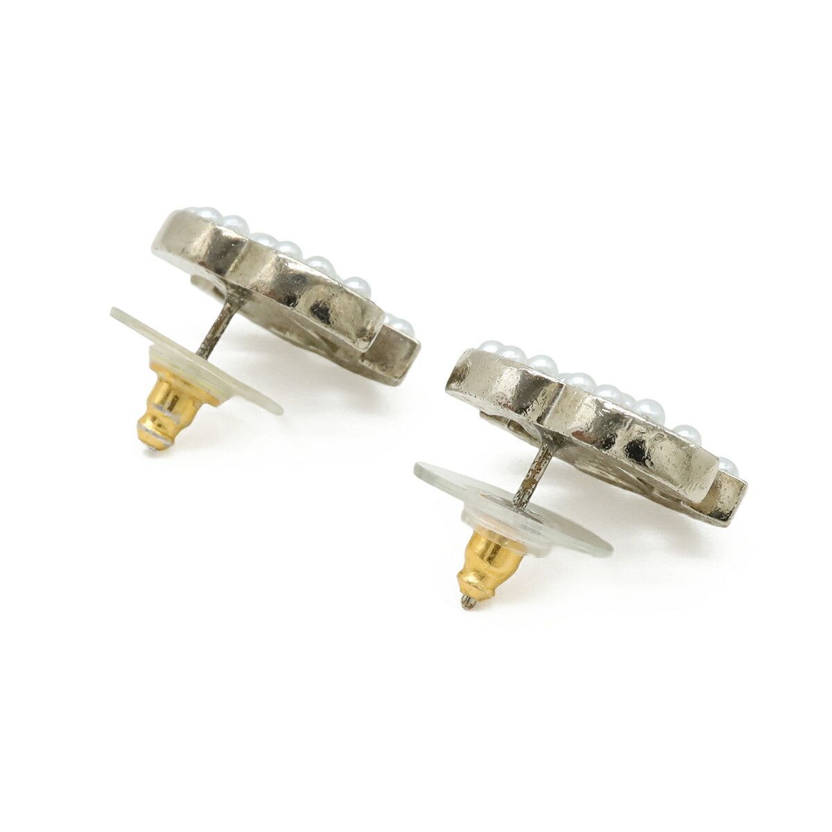 Chanel Chanel Chanel Coco Mark Pearl Earrings Plastic / Synthetic Earrings 09V DUTY FREE for USA Size ONE SIZE - 2 Thumbnail