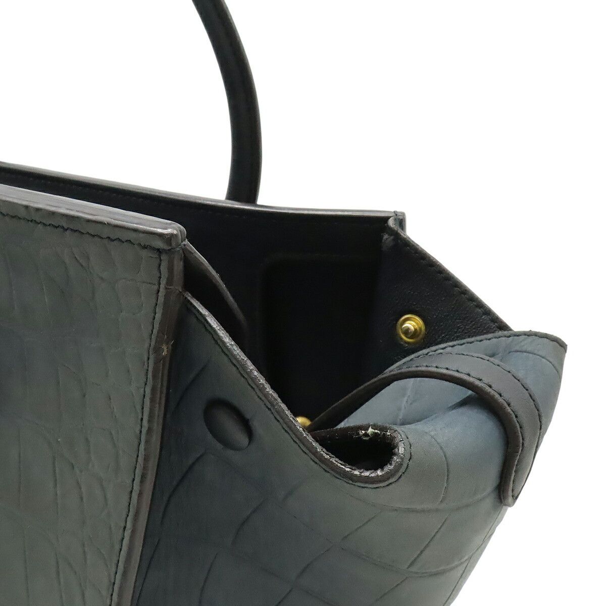 Celine Celine Celine Tie Leather Handbag Leather Tote Bag 173823 DUTY FREE for USA Size ONE SIZE - 4 Thumbnail