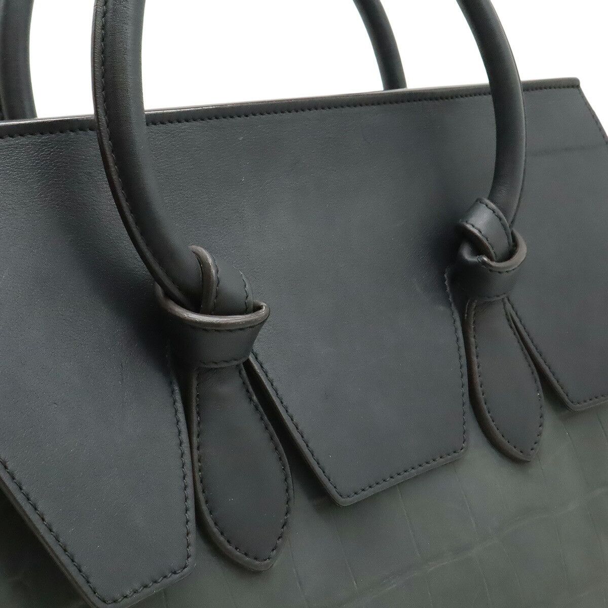 Celine Celine Celine Tie Leather Handbag Leather Tote Bag 173823 DUTY FREE for USA Size ONE SIZE - 8 Thumbnail