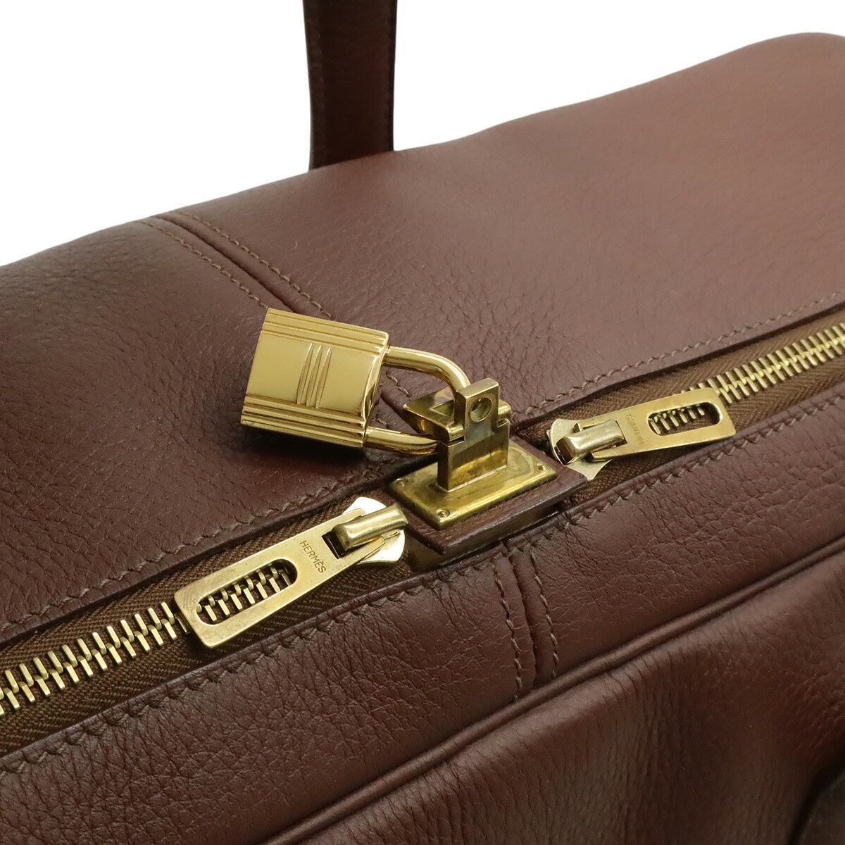 Hermes Hermes Hermes Victoria50 Taurillon Clemence Boston Bag Leather Travel Bag Stamp C (1999) DUTY FREE for USA Size ONE SIZE - 5 Thumbnail
