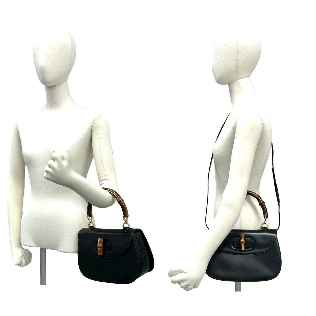 Gucci Gucci Gucci Bamboo Leather 2way Bag Leather Shoulder Bag DUTY FREE for USA Size ONE SIZE - 3 Thumbnail
