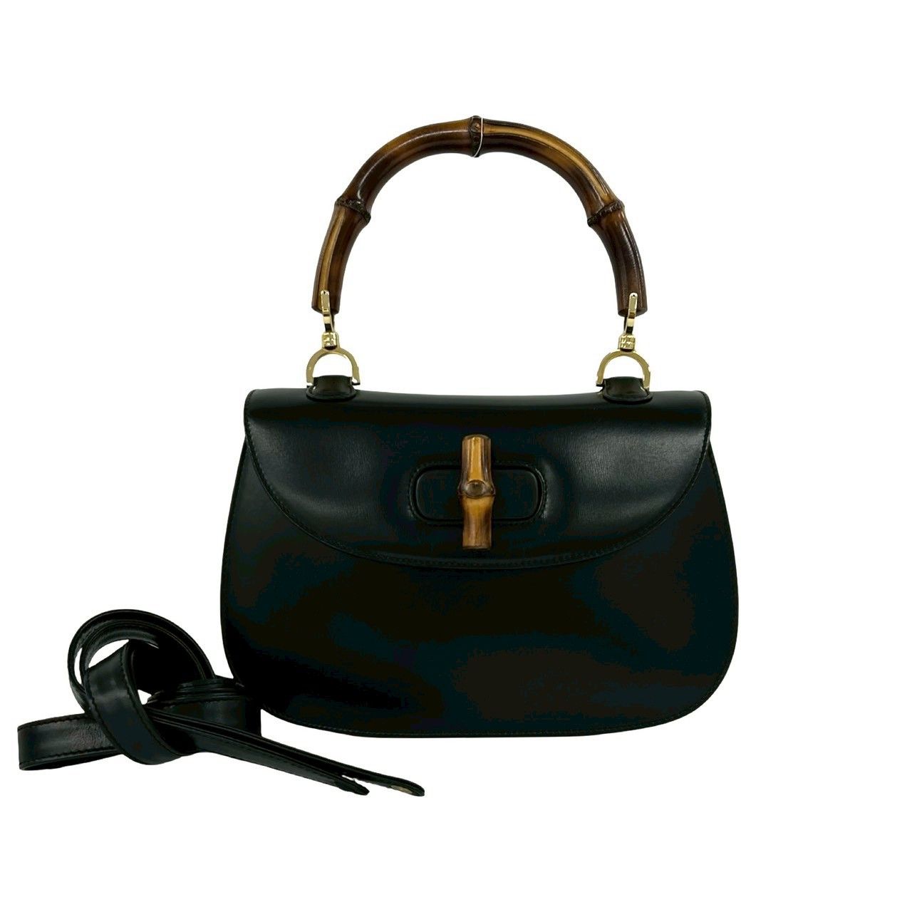 Gucci Gucci Gucci Bamboo Leather 2way Bag Leather Shoulder Bag DUTY FREE for USA Size ONE SIZE - 2 Thumbnail
