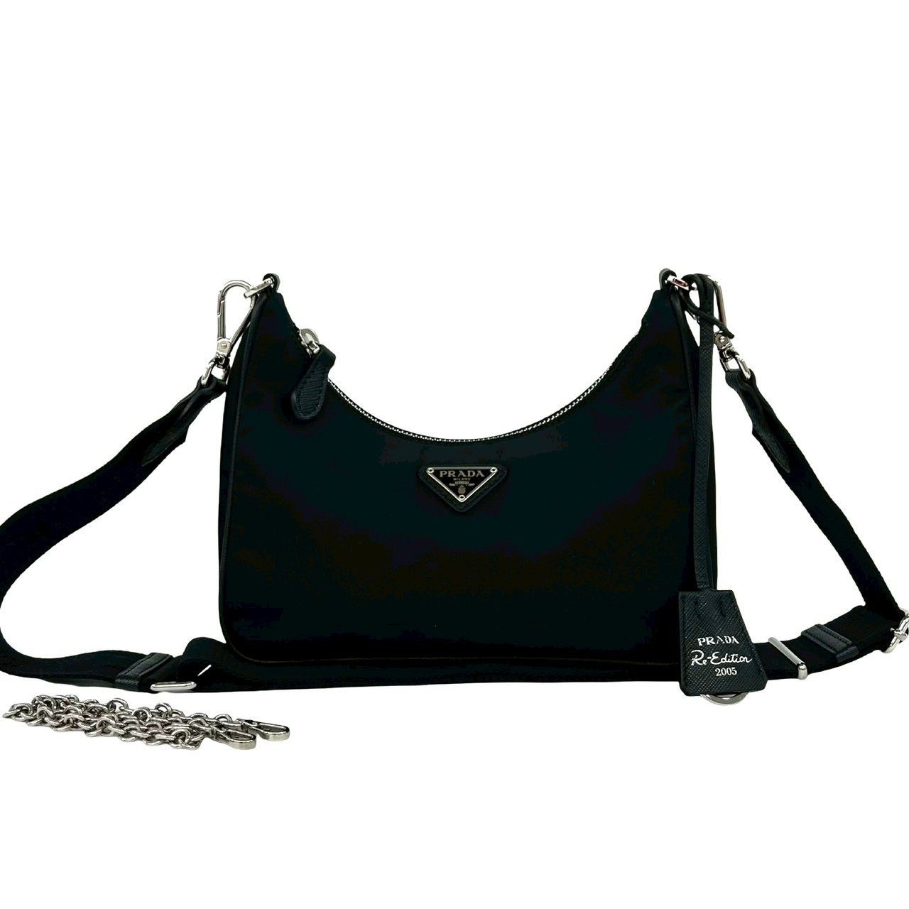 Prada Prada Prada Re Edition 2005 Re Nylon Saffiano Leather Shoulder Bag Textile Shoulder Bag 31A3 DUTY FREE for USA Size ONE SIZE - 2 Thumbnail