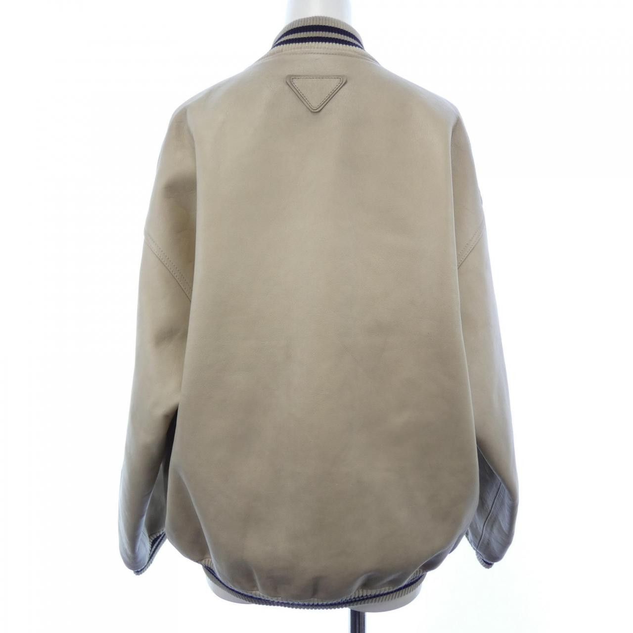 Prada Prada Prada Patch Leather Calfskin Jacket Leather Outerwear 58A190 SOOO 15Y0 DUTY FREE for USA Size ONE SIZE - 2 Thumbnail