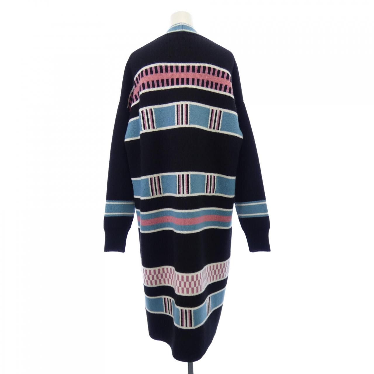 Hermes Hermes Hermes LETTRES EQUESTRES Cashmere Long Cardigan Textile Tops DUTY FREE for USA Size ONE SIZE - 2 Thumbnail