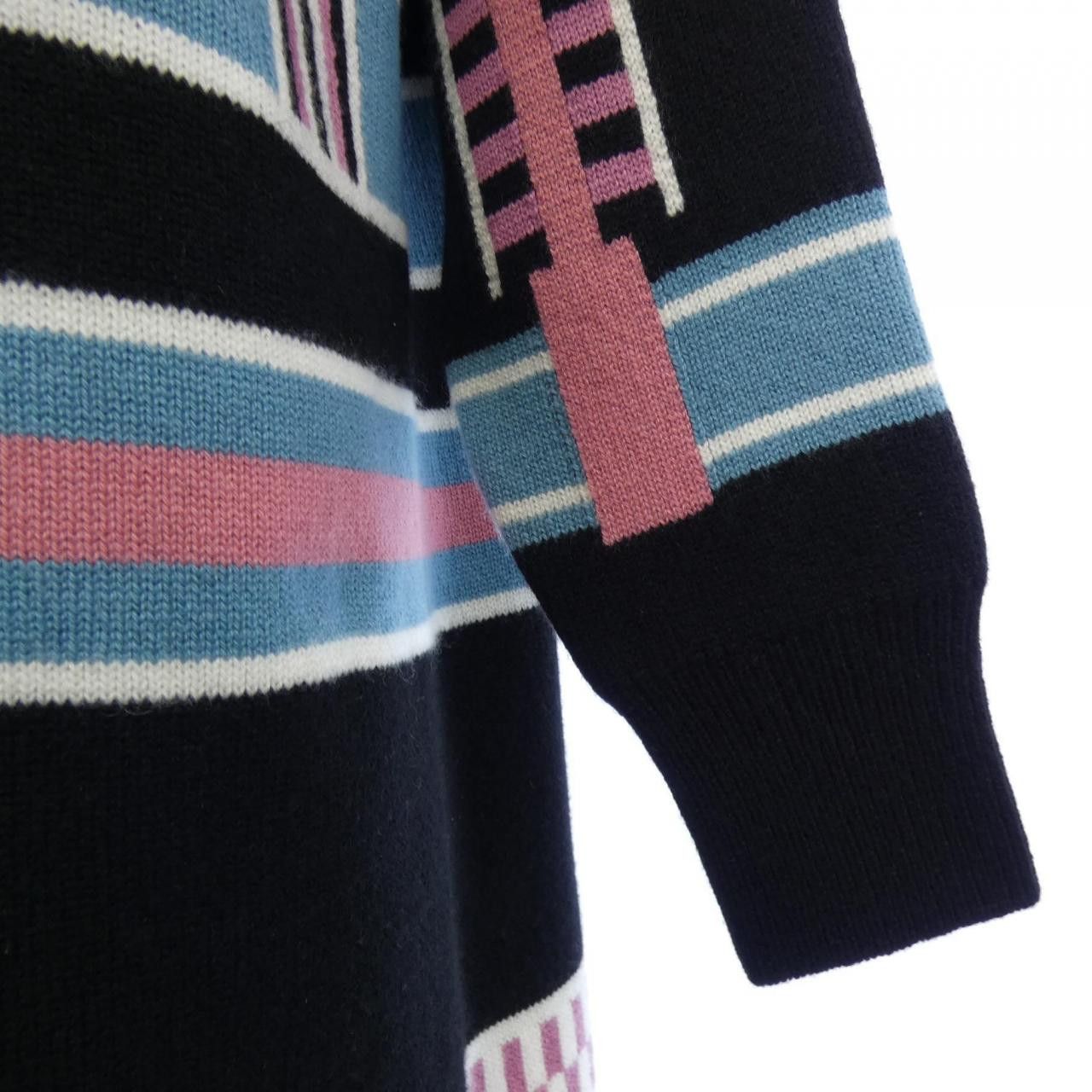 Hermes Hermes Hermes LETTRES EQUESTRES Cashmere Long Cardigan Textile Tops DUTY FREE for USA Size ONE SIZE - 6 Thumbnail