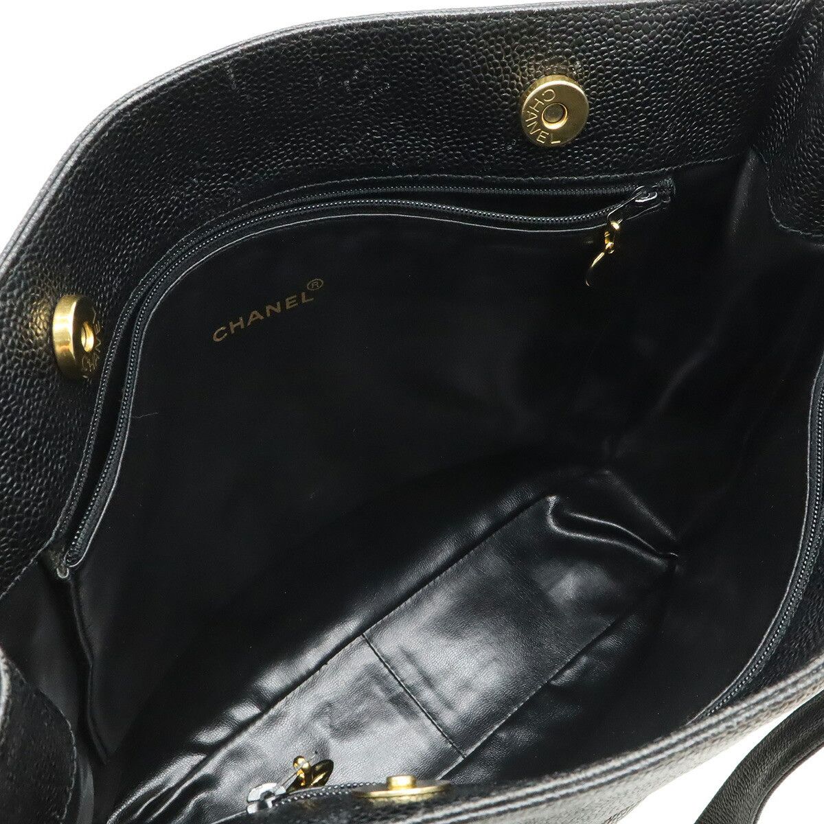 Chanel Chanel Chanel Caviar Leather Tote Bag Leather Shoulder Bag DUTY FREE for USA Size ONE SIZE - 6 Thumbnail