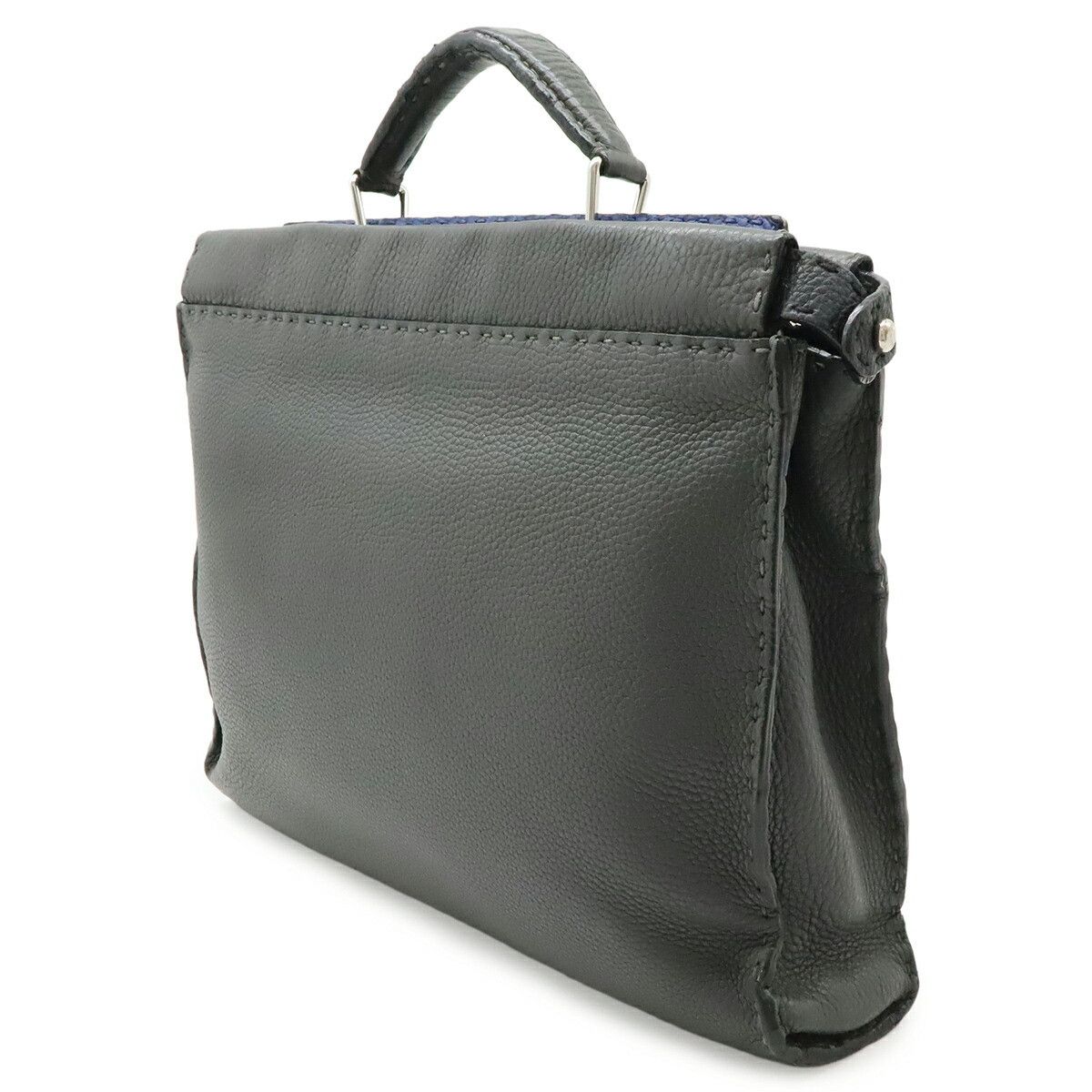 Fendi Fendi Fendi Selleria Leather Briefcase Leather Business Bag 7VA406 DUTY FREE for USA Size ONE SIZE - 2 Thumbnail