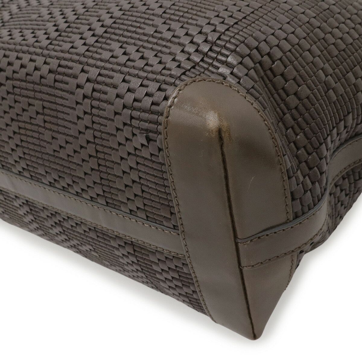Fendi Fendi Fendi Woven Leather Tote Bag Leather Shoulder Bag 8BH192 DUTY FREE for USA Size ONE SIZE - 3 Thumbnail