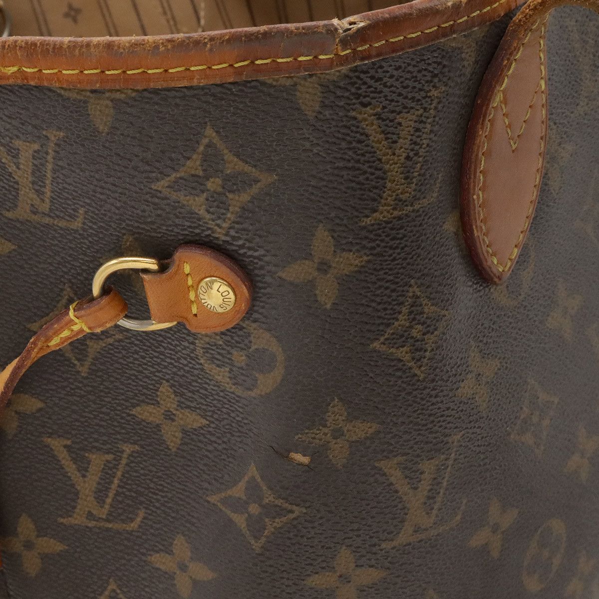 Louis Vuitton Louis Vuitton Louis Vuitton Neverfull Monogram Tote Bag Textile Tote Bag M40156 DUTY FREE for USA Size ONE SIZE - 5 Thumbnail