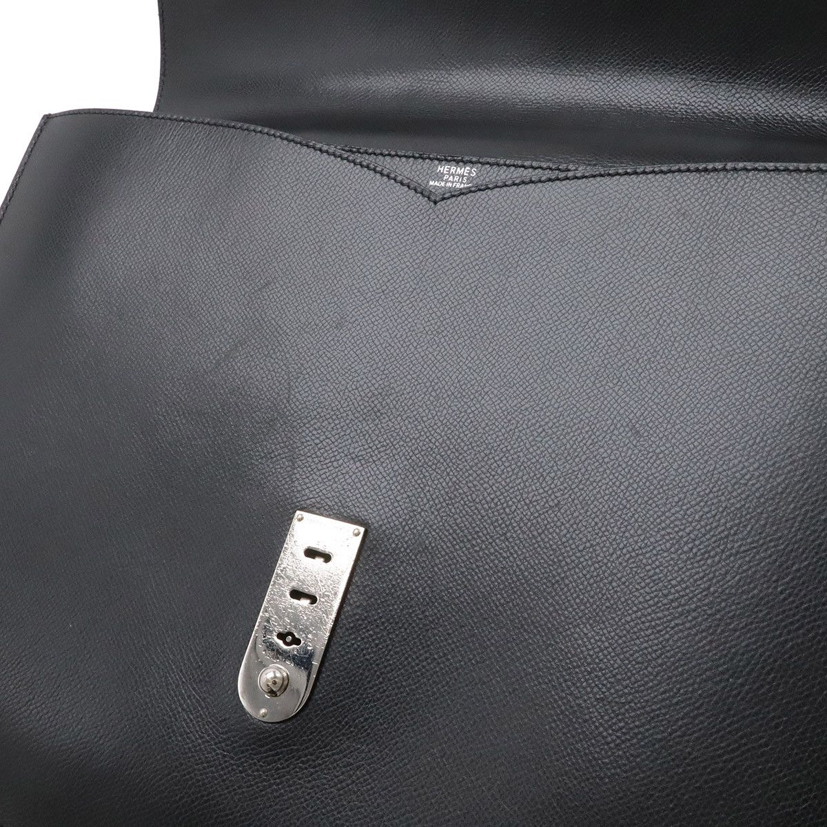 Hermes Hermes Hermes Teril Leather Briefcase Leather Business Bag Stamp H (2004) DUTY FREE for USA Size ONE SIZE - 9 Thumbnail