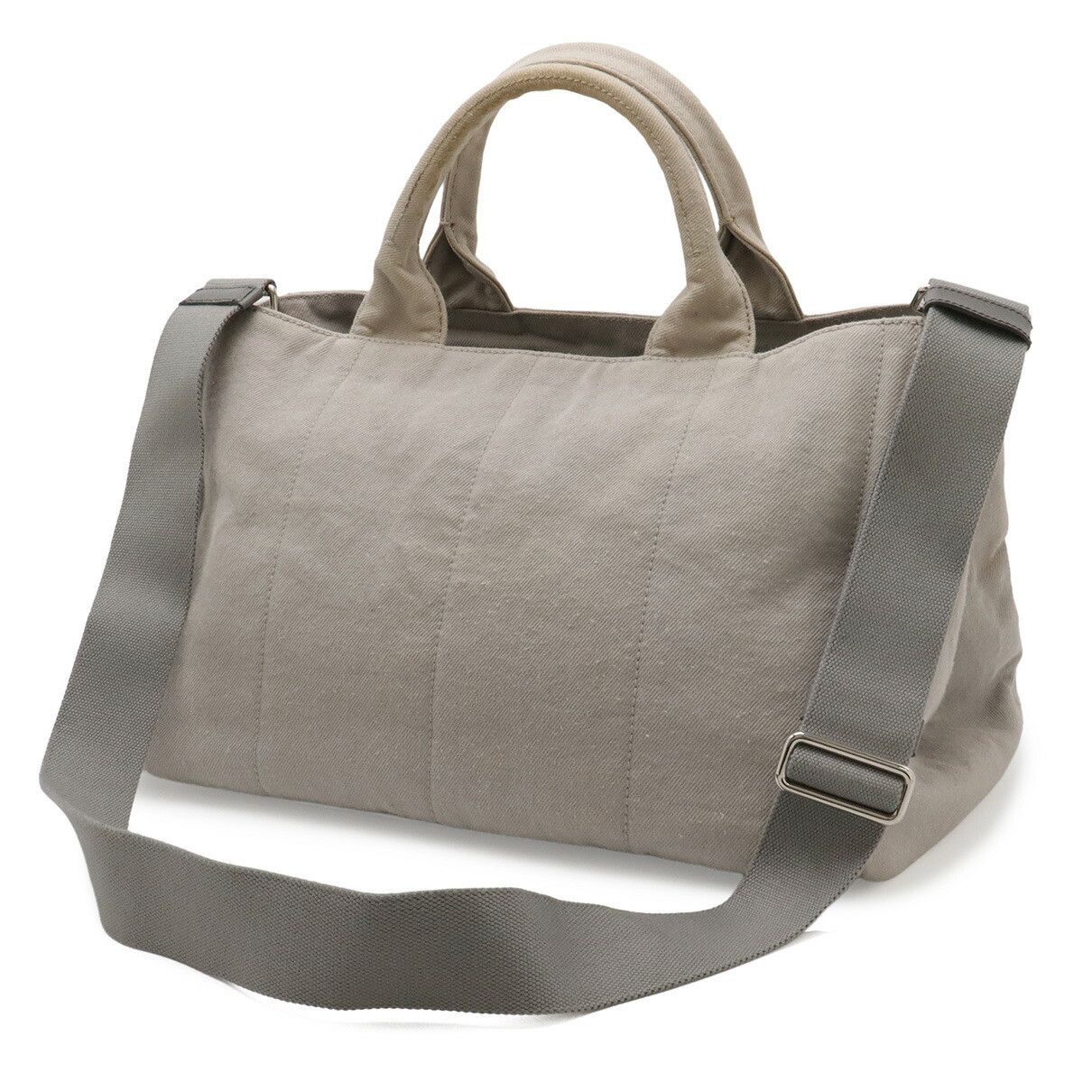Prada Prada Prada Canapa Denim Tote Bag Textile Tote Bag B2642O DUTY FREE for USA Size ONE SIZE - 2 Thumbnail