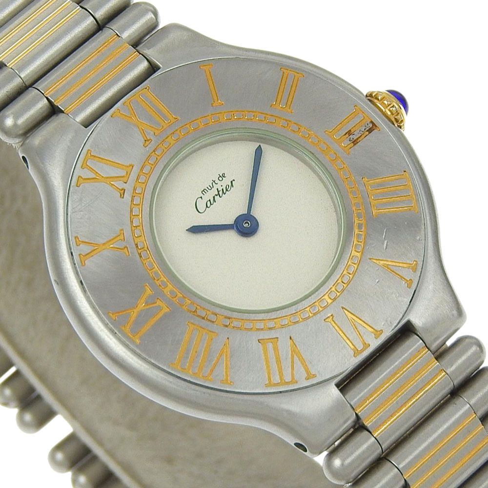 Cartier Cartier Cartier Must 21 Stainless Steel Quartz Metal Quartz DUTY FREE for USA Size ONE SIZE - 3 Thumbnail