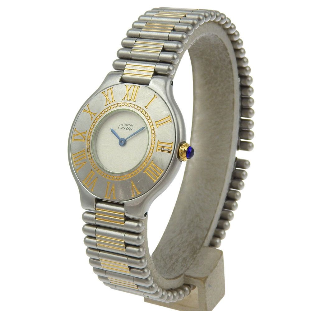 Cartier Cartier Cartier Must 21 Stainless Steel Quartz Metal Quartz DUTY FREE for USA Size ONE SIZE - 2 Thumbnail