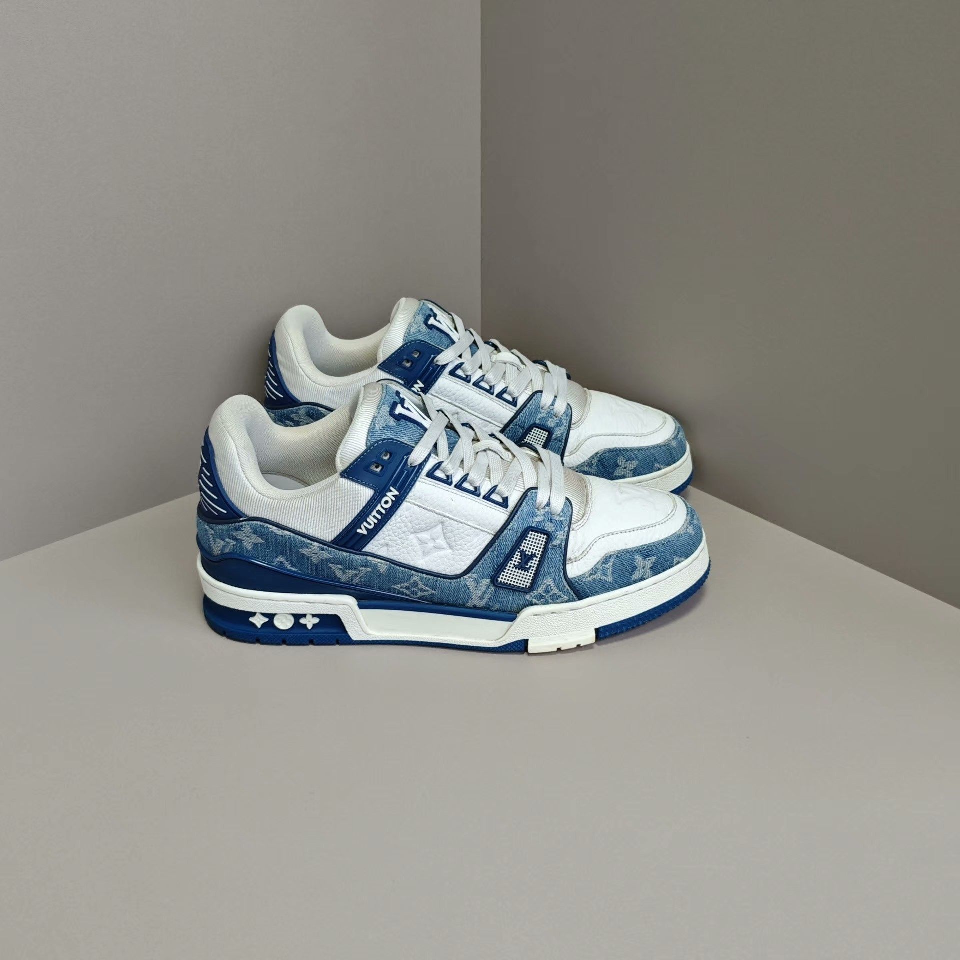 Louis Vuitton Louis Vuitton Training Denim Blue Lowtop Sneakers 8 Men Size US 8 / EU 41 - 4 Thumbnail