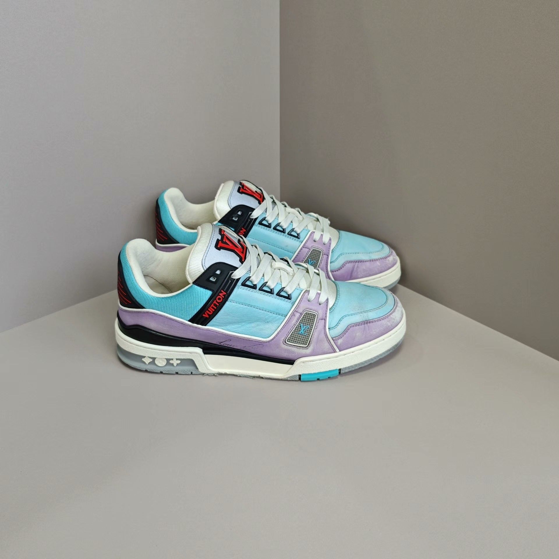 Louis Vuitton Louis Vuitton Training Purple Lowtop Sneakers 8 Men Size US 8 / EU 41 - 4 Thumbnail
