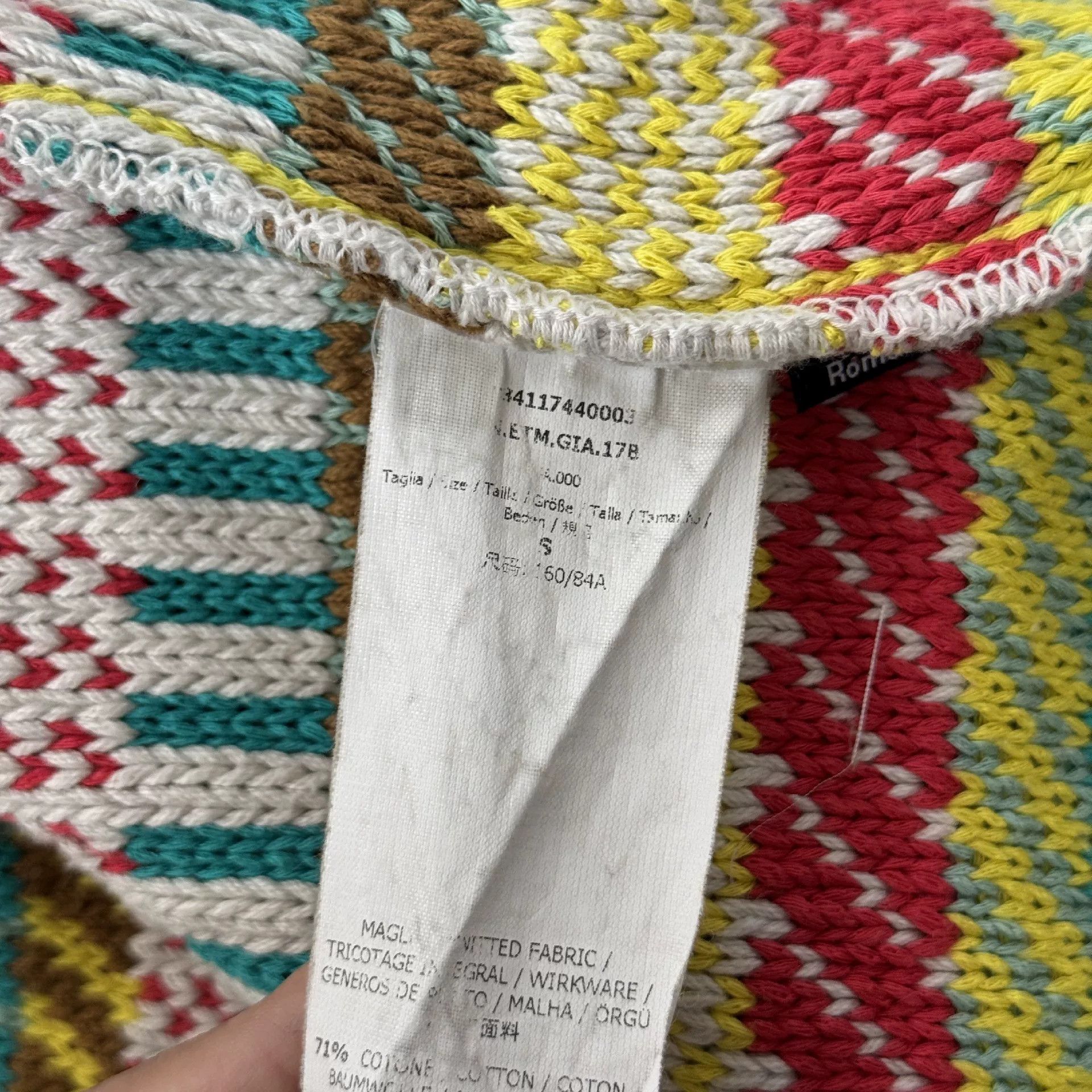 Max Mara Max Mara Knit Striped Multi Jacket S Women Size S / US 4 / IT 40 - 7 Thumbnail