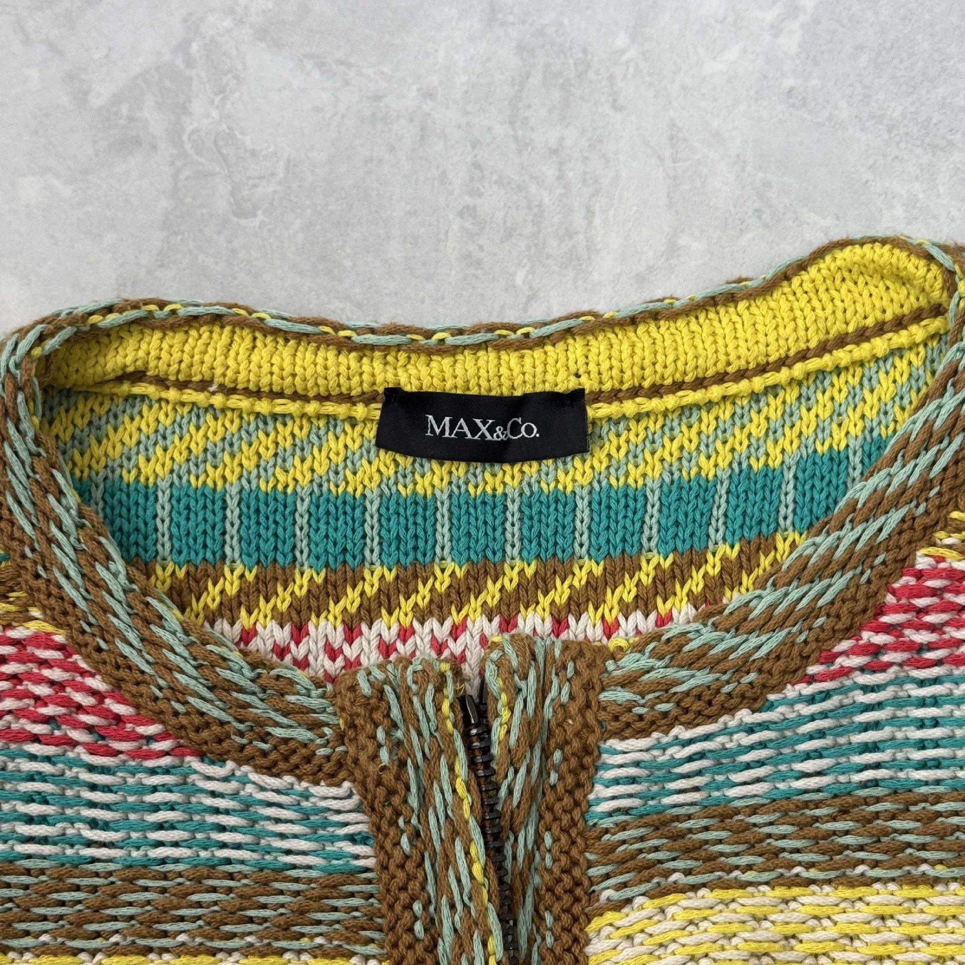 Max Mara Max Mara Knit Striped Multi Jacket S Women Size S / US 4 / IT 40 - 3 Thumbnail