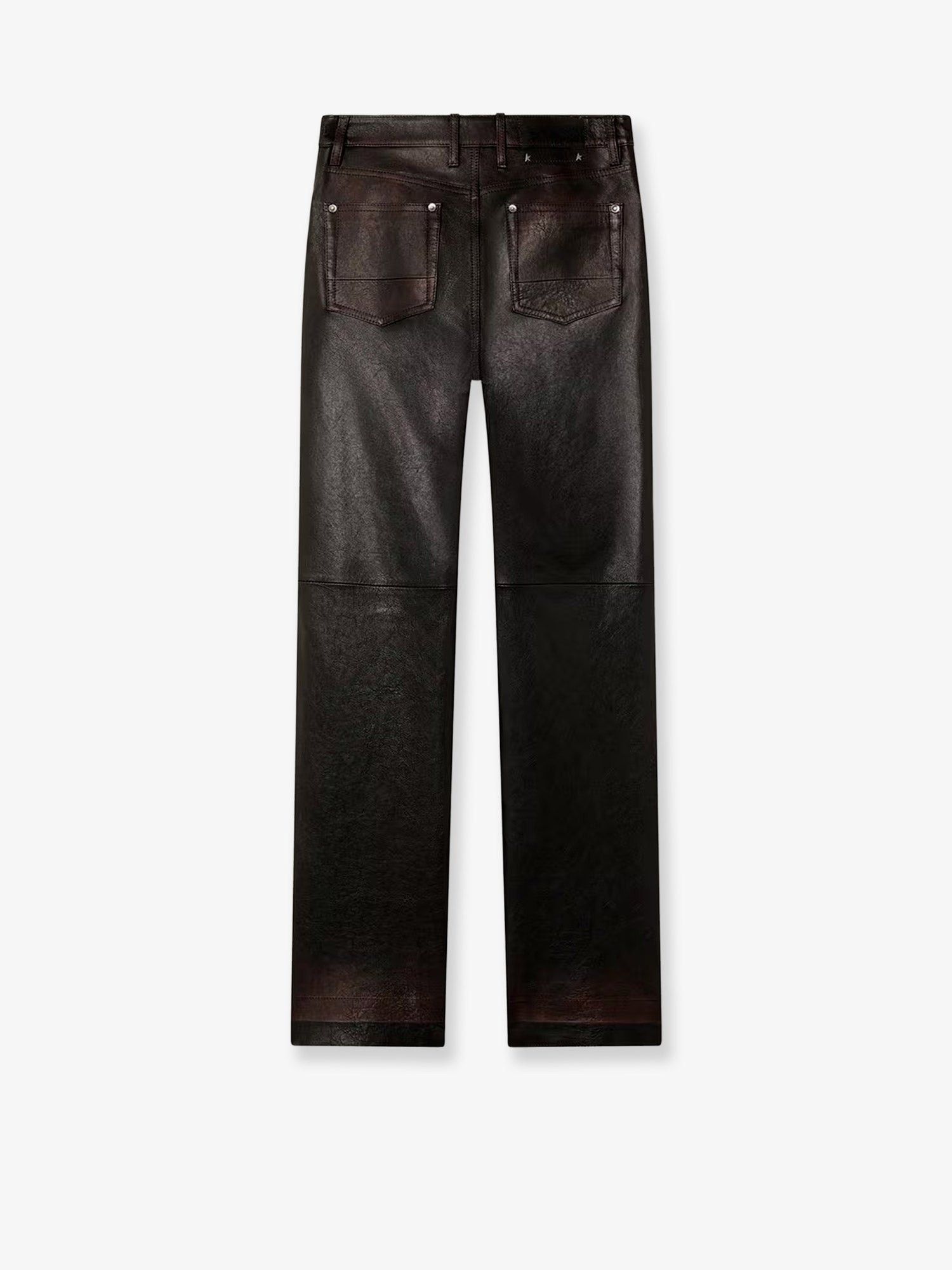 Golden Goose Peg Leather Trousers Size 27" / US 4 / IT 40 - 2 Thumbnail