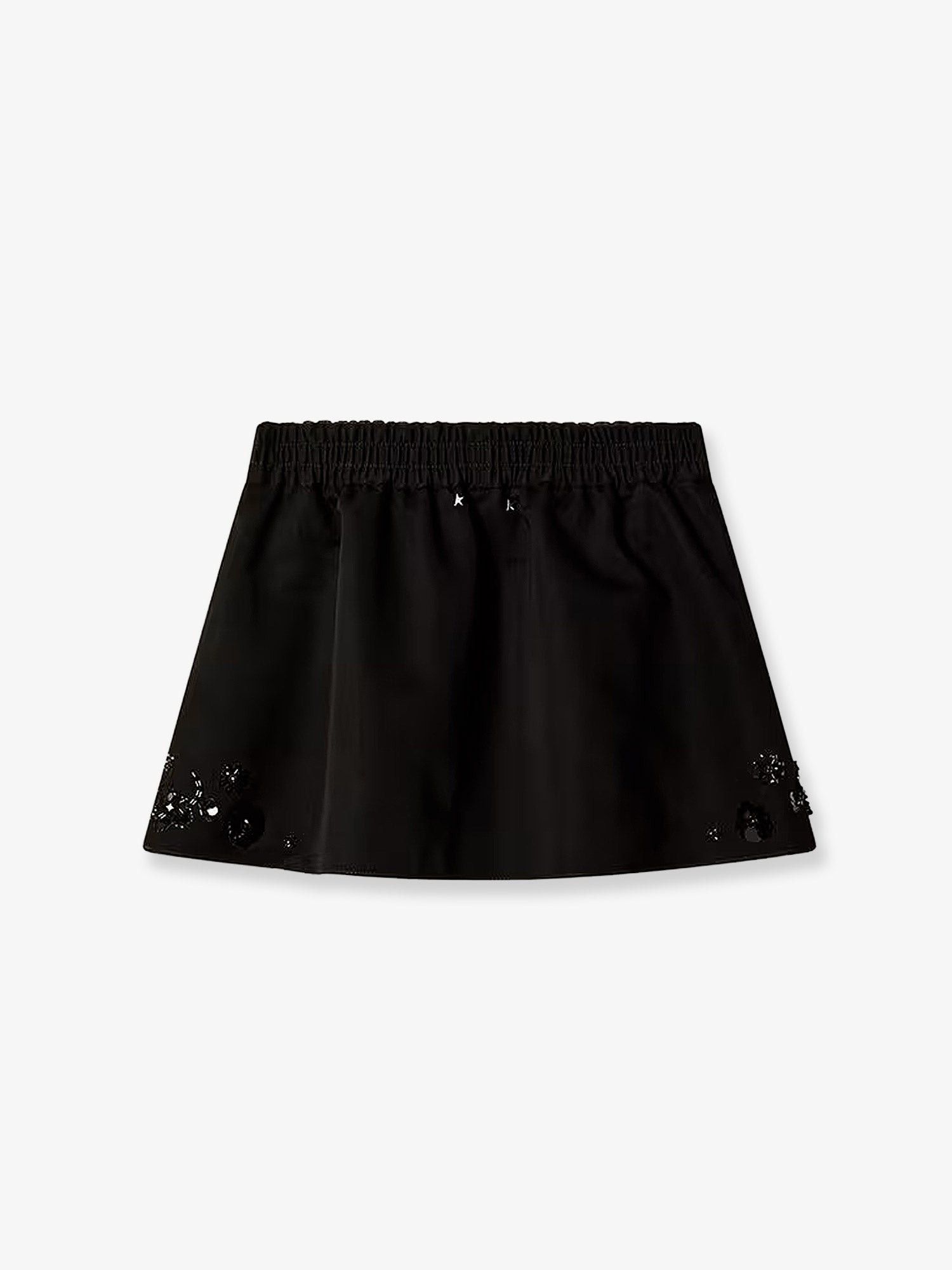 Golden Goose Cotton Blend Midi Skirt With Floral Sequin And Crystal Details Size 30" / US 8 / IT 44 - 2 Thumbnail