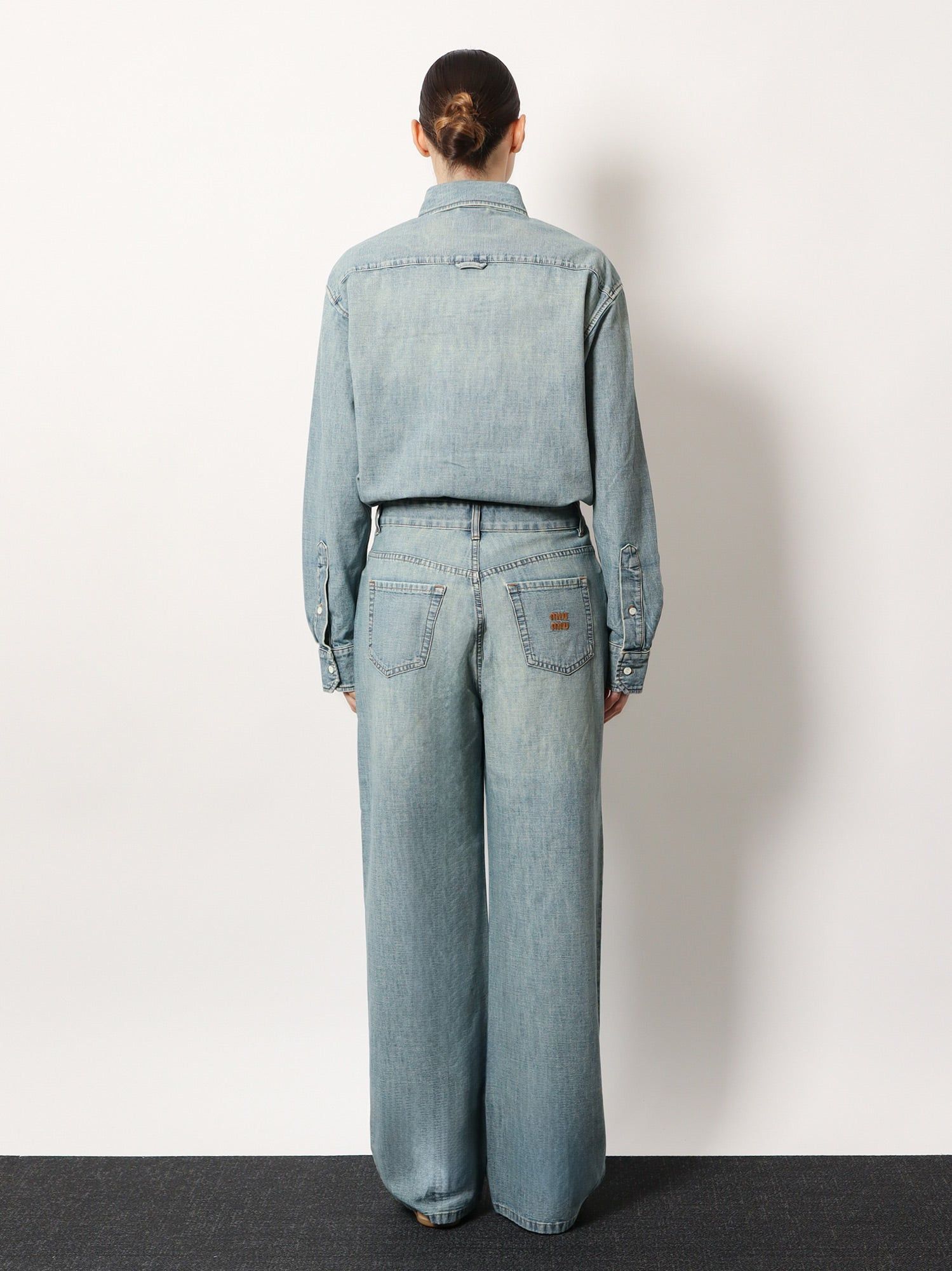Miu Miu Cotton Jeans With Logo Lettering Embroidery Size 27" / US 4 / IT 40 - 5 Thumbnail