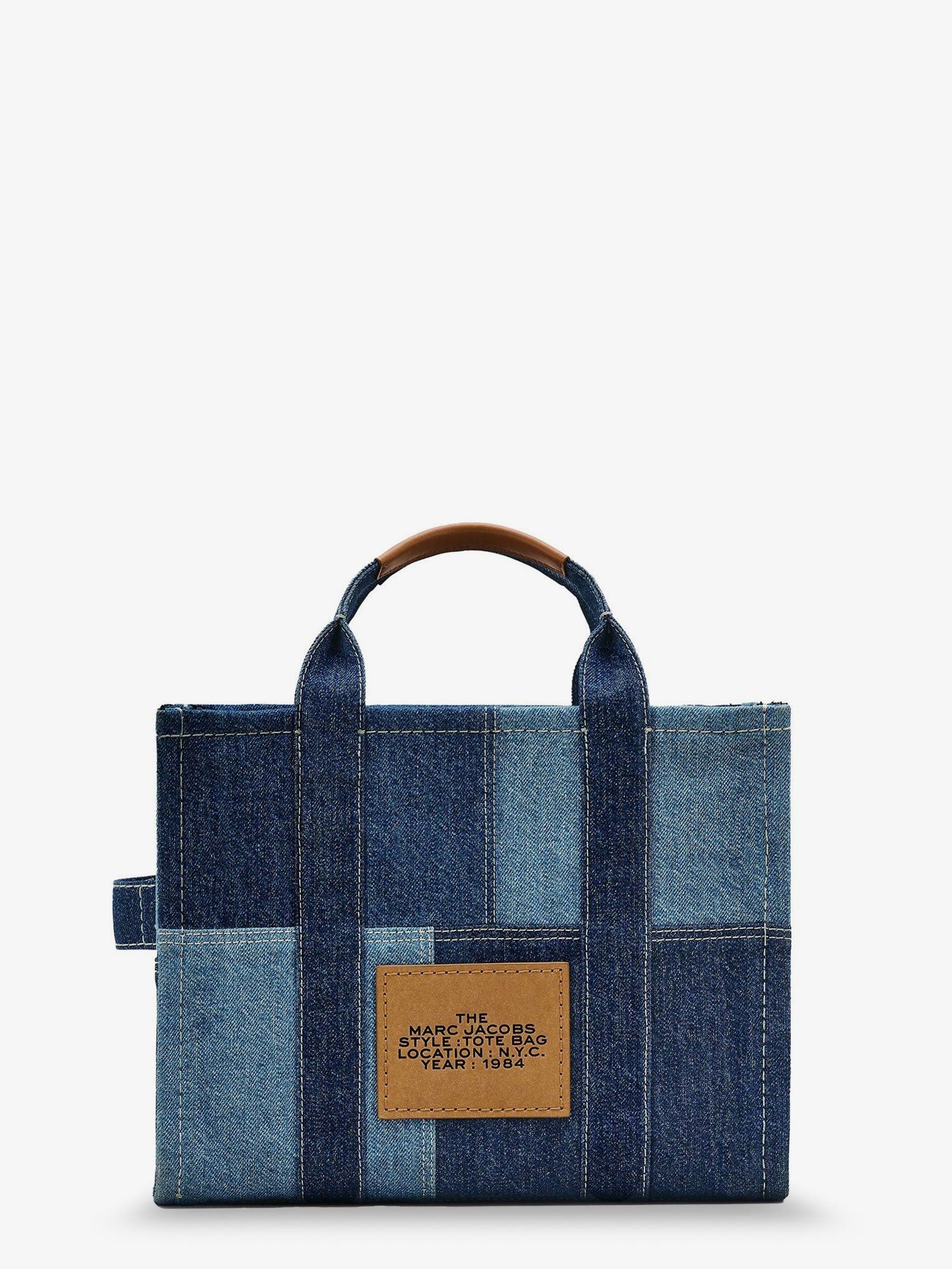 Marc Jacobs The Denim Medium Handbag With Front Logo Print Size ONE SIZE - 2 Thumbnail