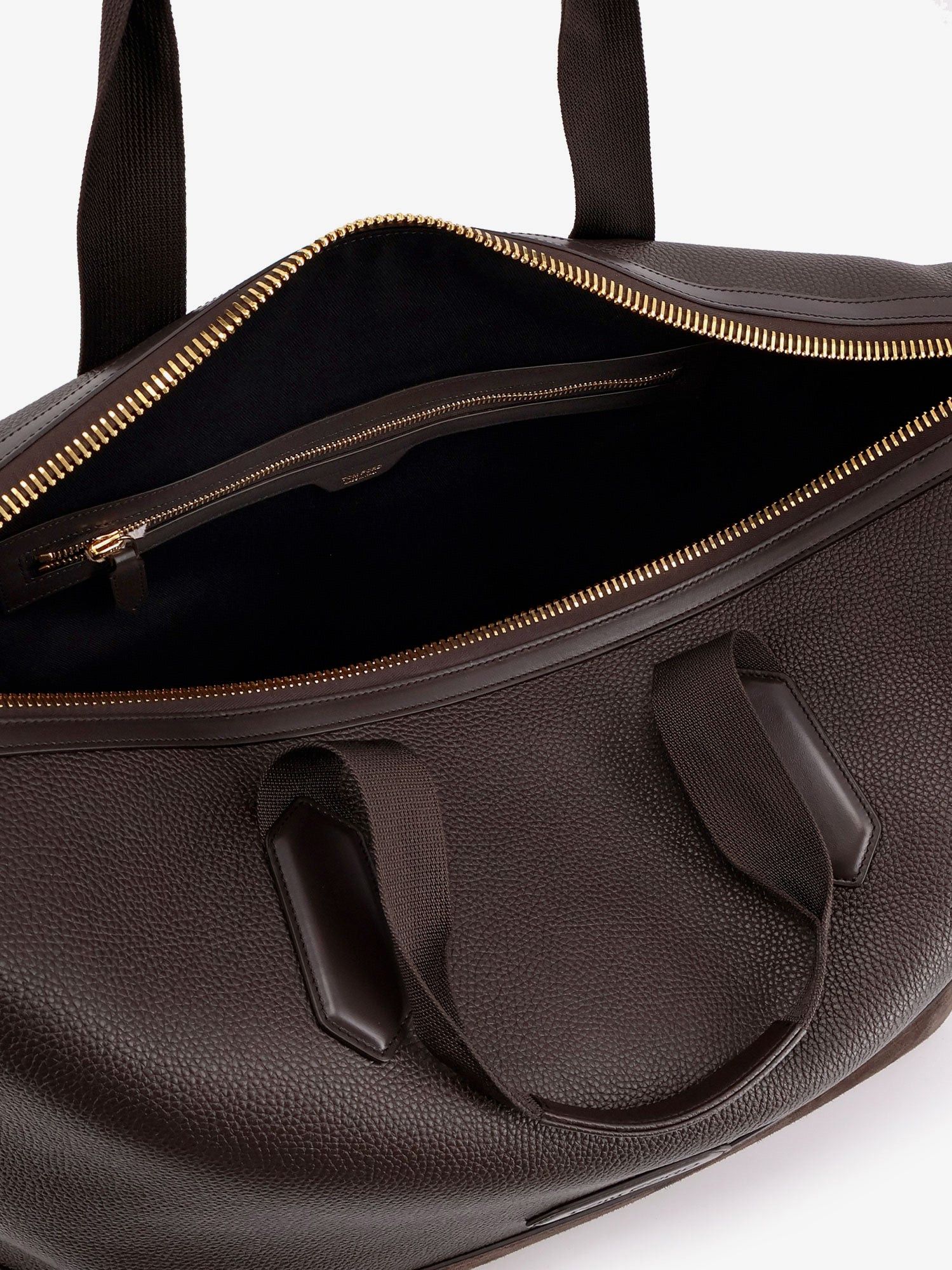 Tom Ford Leather Travel Bag With Suede Inserts Size ONE SIZE - 4 Thumbnail