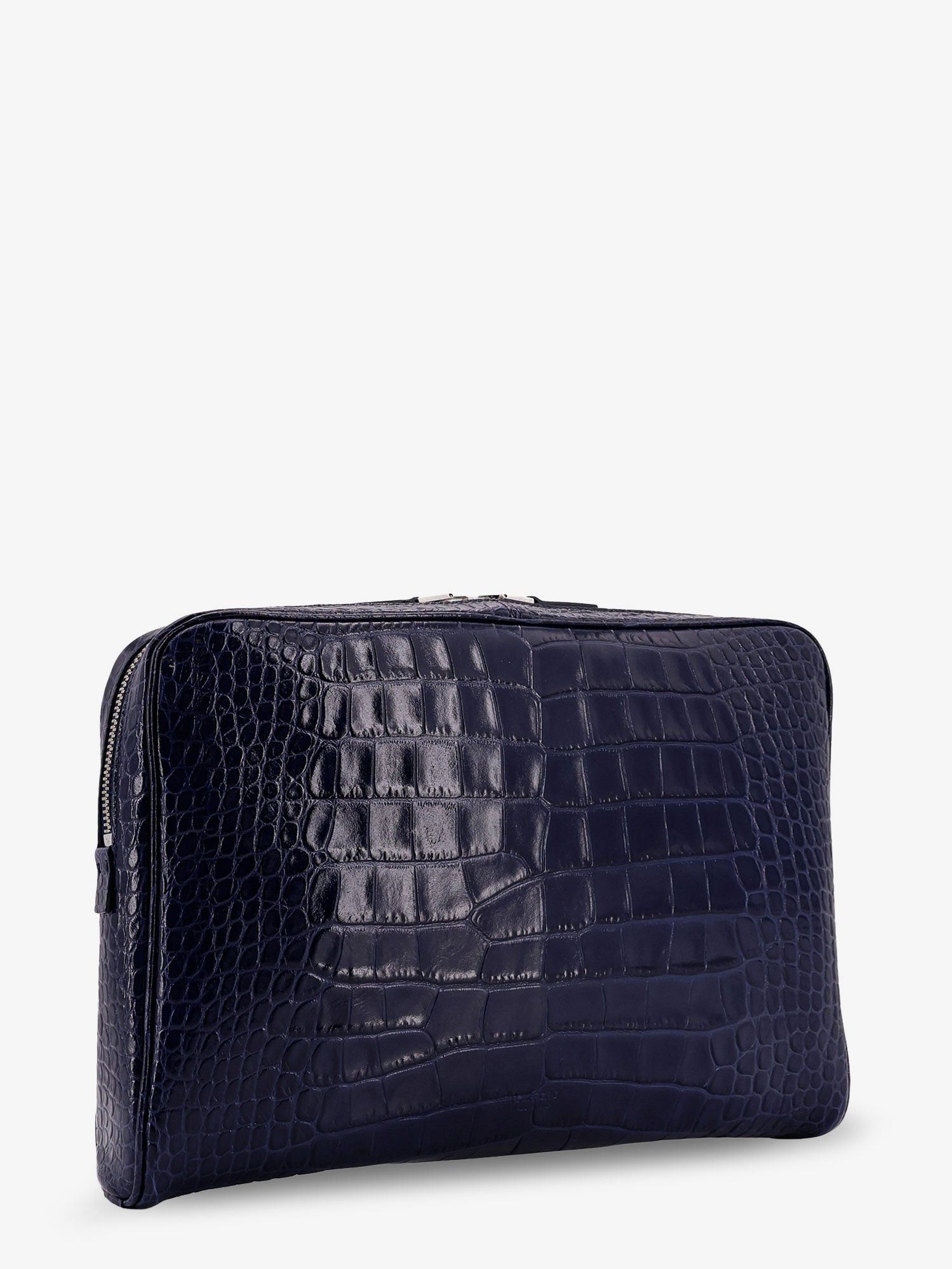 Tom Ford Croco Print Leather Laptop Pouch Size ONE SIZE - 3 Thumbnail