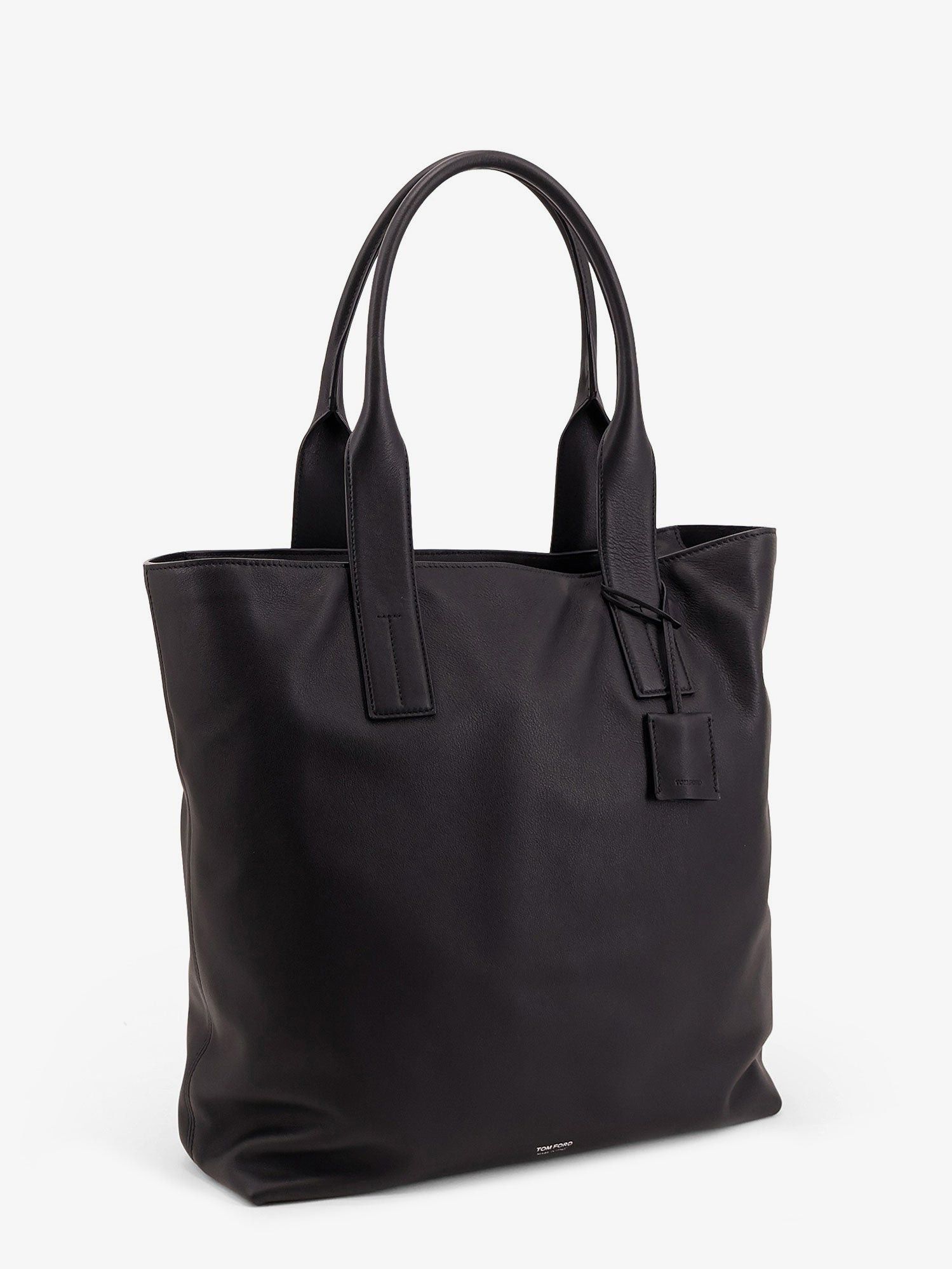 Tom Ford Leather Shopping Bag With Logo Lettering On The Bottom Size ONE SIZE - 3 Thumbnail