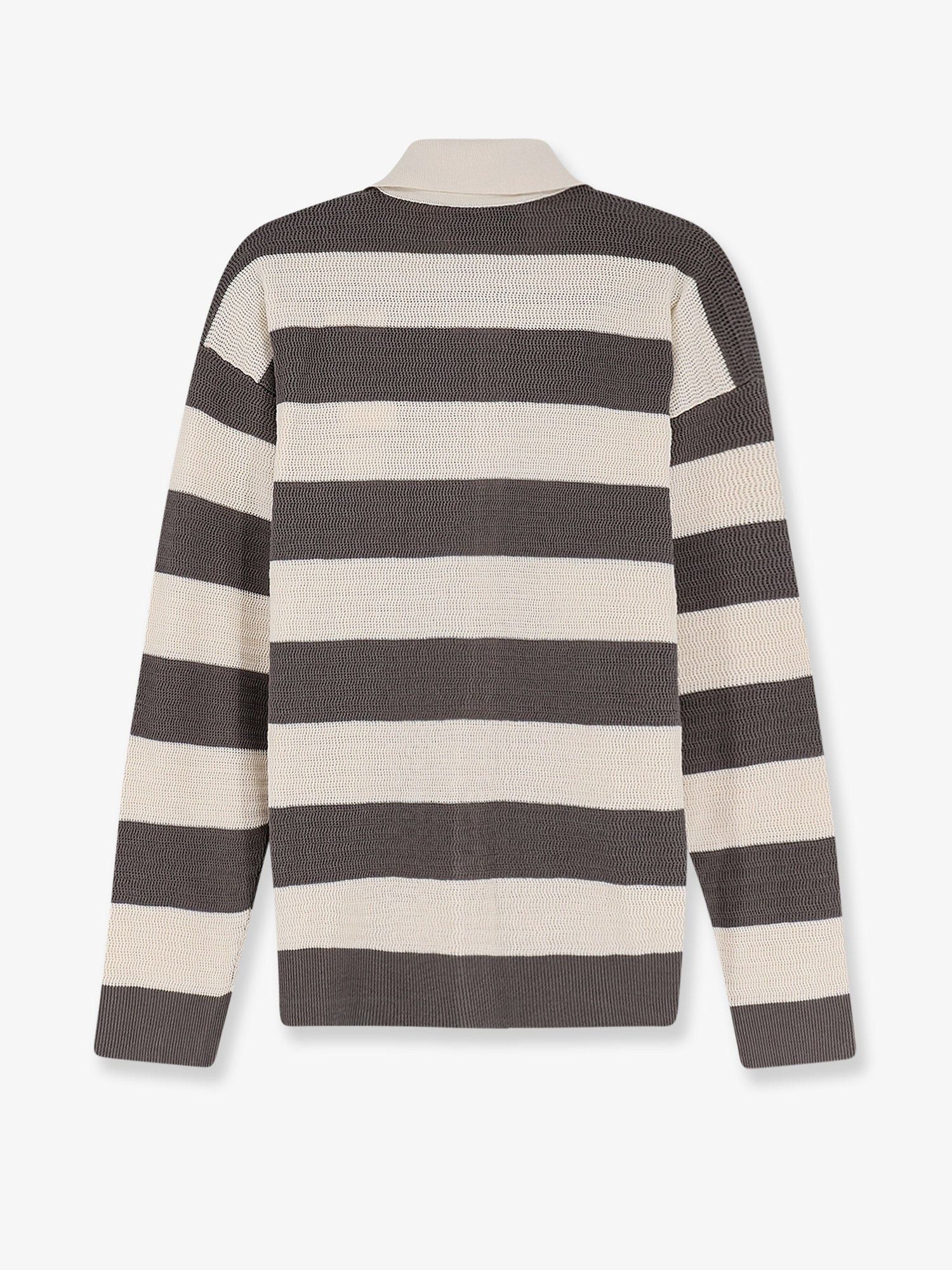 AMI Ami De Coeur Striped Cotton Cardigan Size US M / EU 48-50 / 2 - 2 Thumbnail