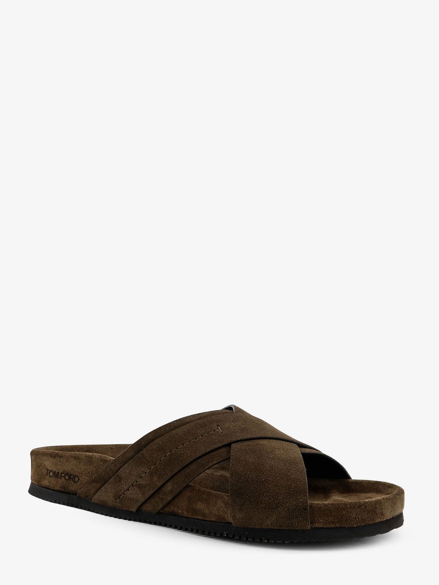 Tom Ford Suede Sandals With Engraved Logo On The Side Size US 12 / EU 45 - 2 Thumbnail