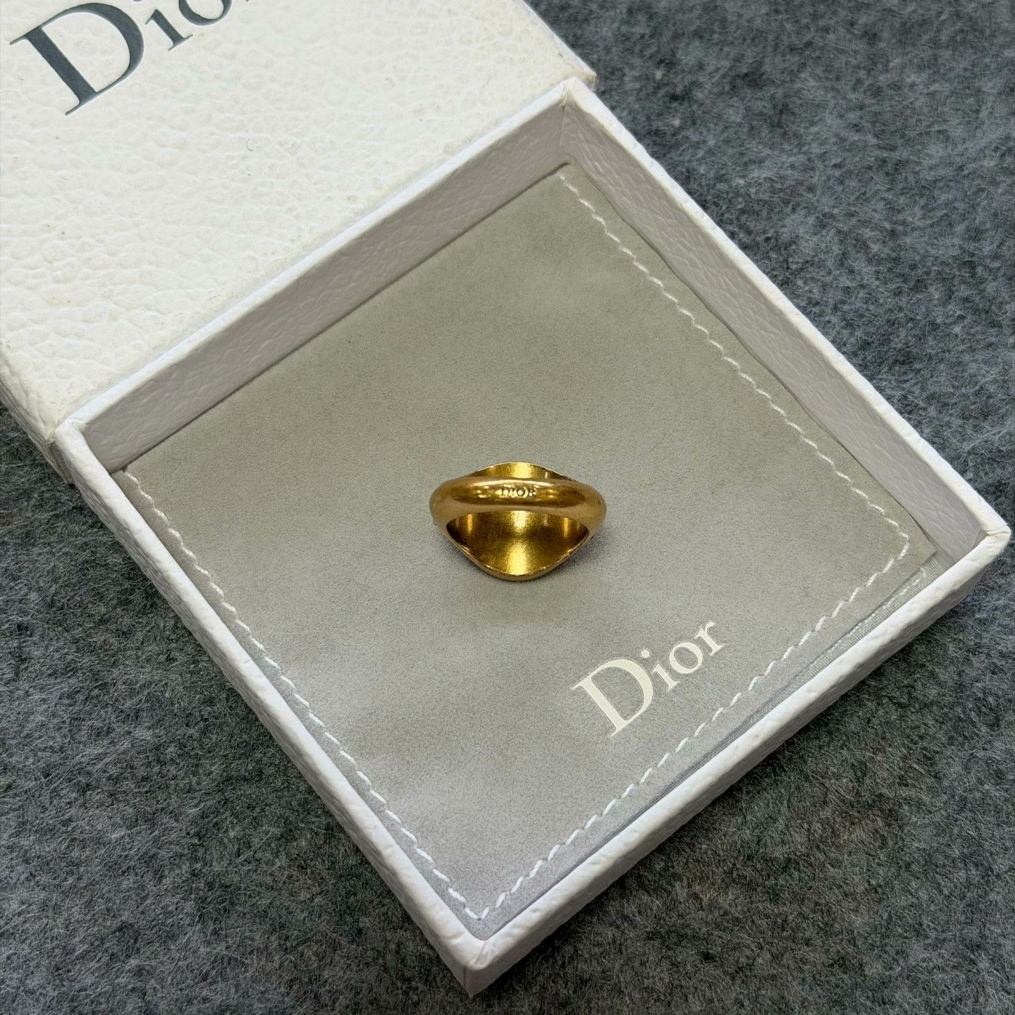 Dior Dior Gold Ring OS Women Size ONE SIZE - 4 Thumbnail