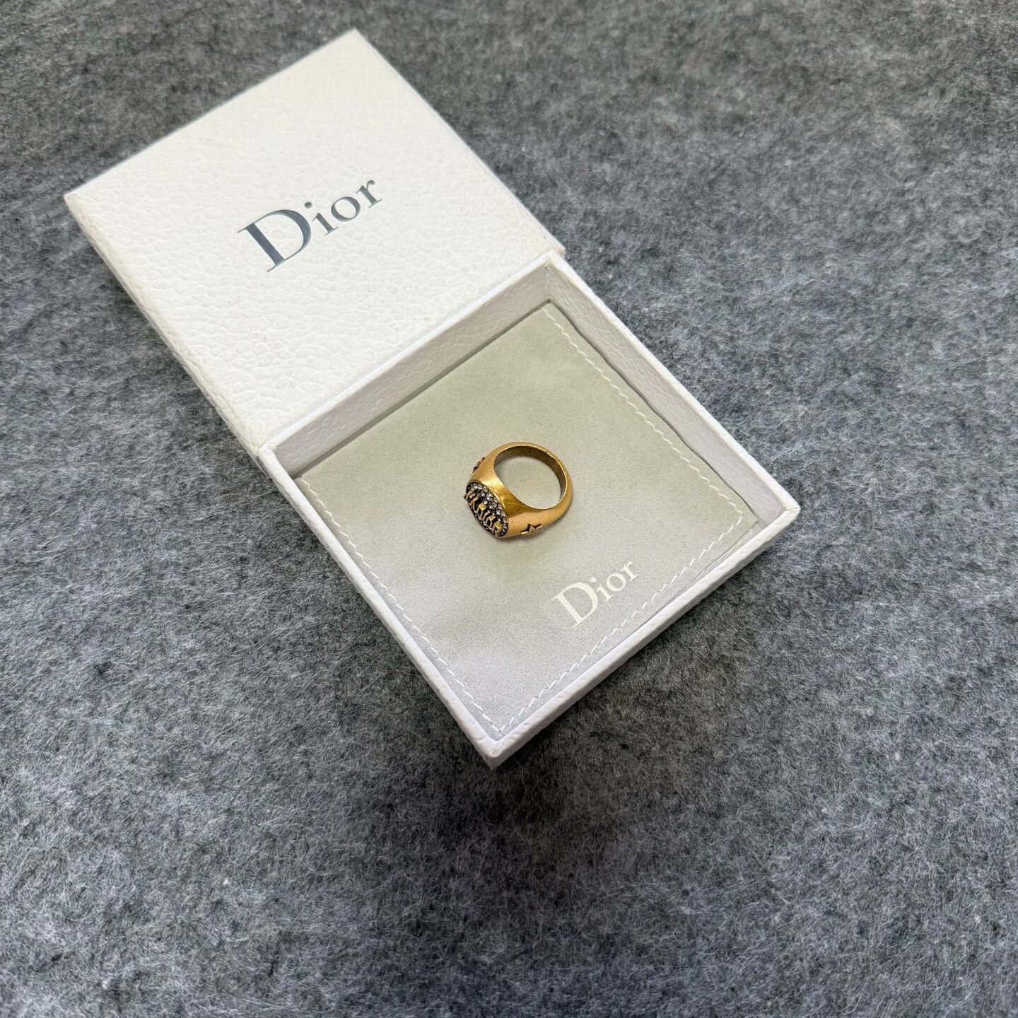 Dior Dior Gold Ring OS Women Size ONE SIZE - 2 Thumbnail