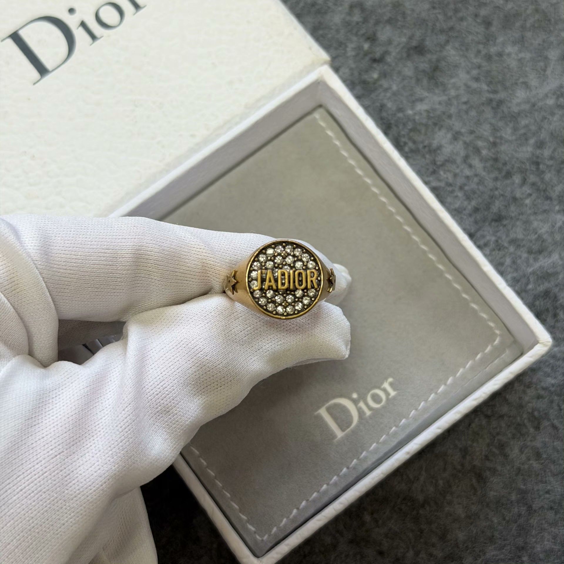 Dior Dior Gold Ring OS Women Size ONE SIZE - 3 Thumbnail