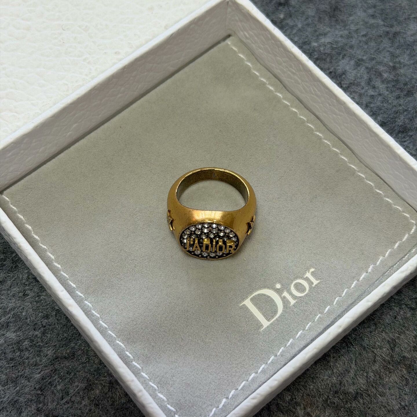 Dior Dior Gold Ring OS Women Size ONE SIZE - 5 Thumbnail