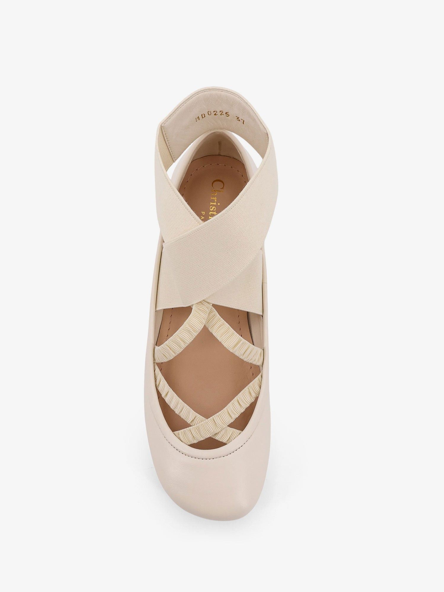 Dior Shade Leather Ballerinas With Elastic Bands Size US 6 / IT 36 - 4 Thumbnail