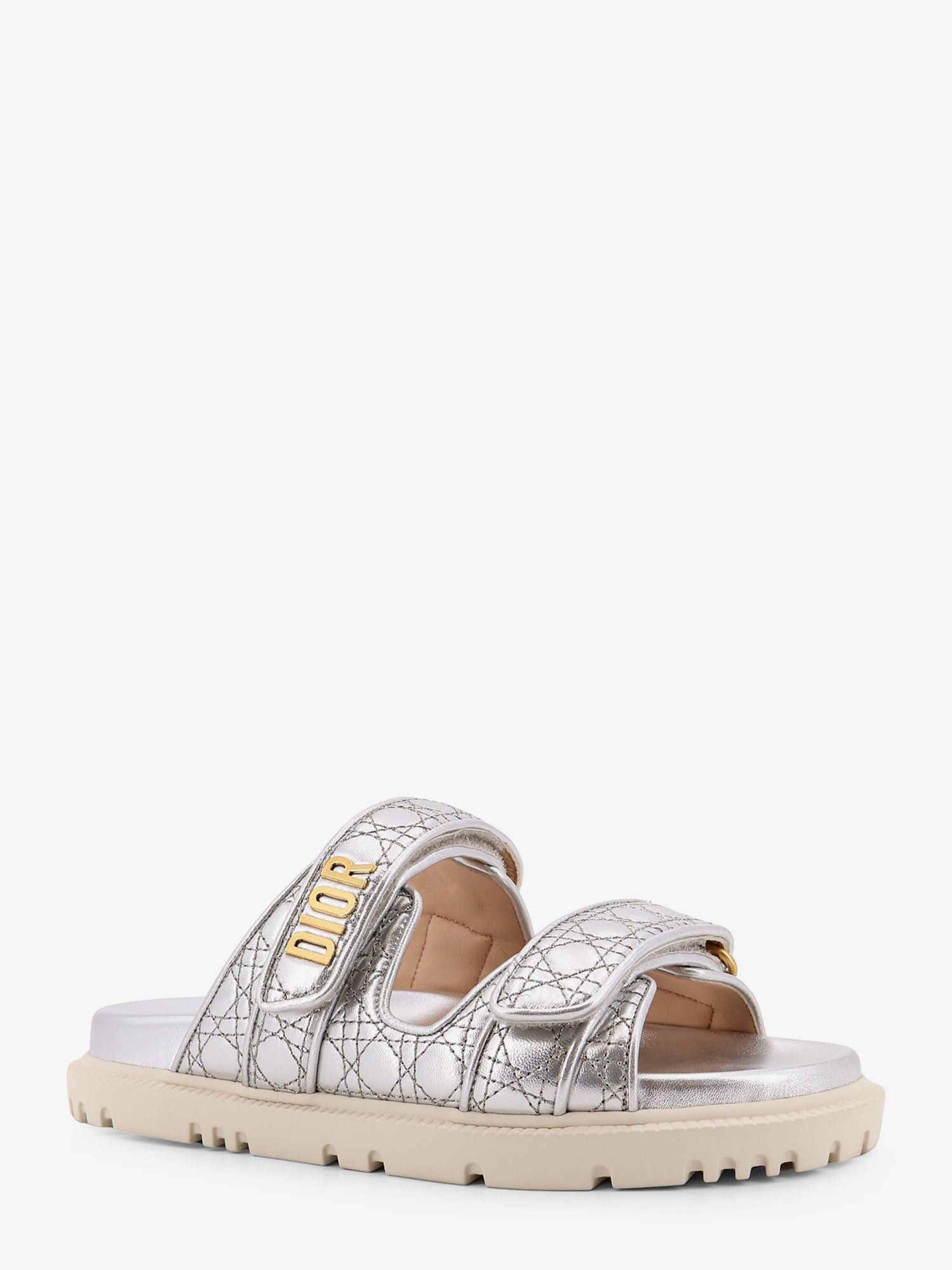 Dior Dioract Leather Sandals Size US 6.5 / IT 36.5 - 2 Thumbnail