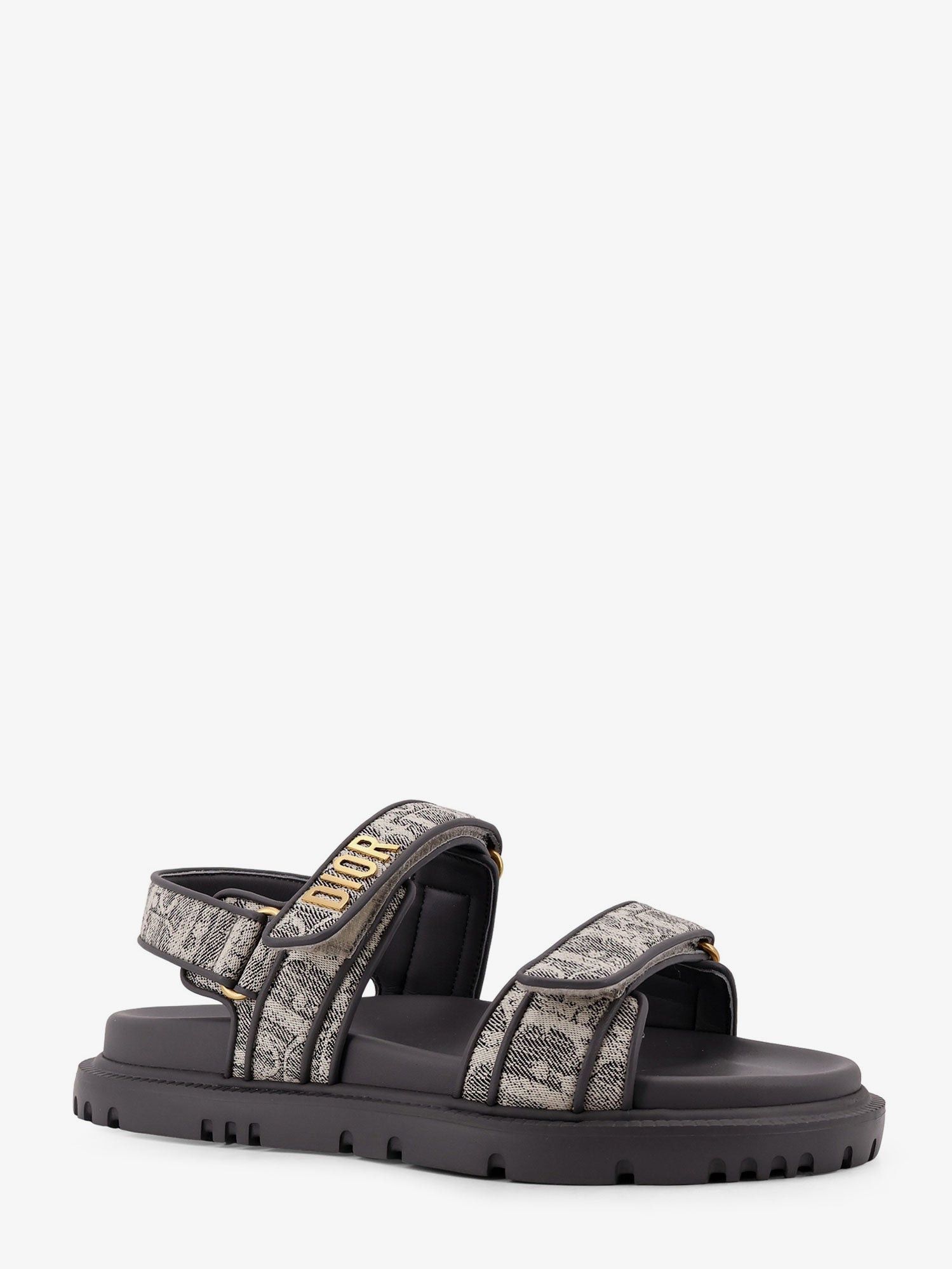 Dior Canvas Dioract Flat Sandals Size US 6 / IT 36 - 2 Thumbnail