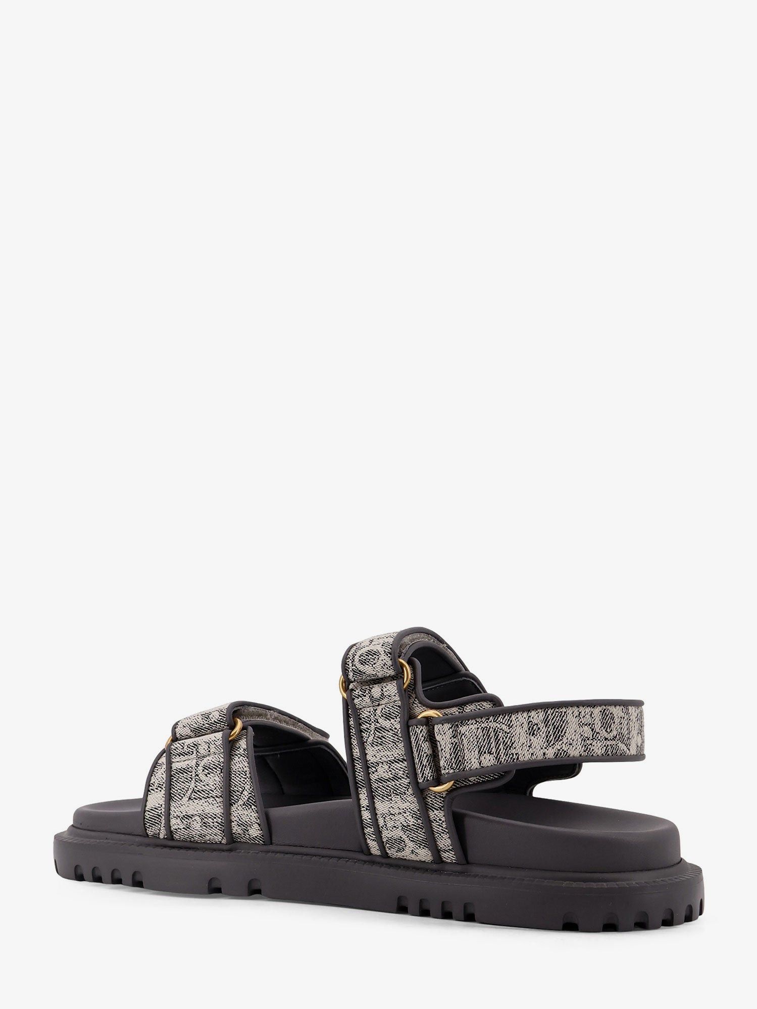 Dior Canvas Dioract Flat Sandals Size US 7 / IT 37 - 3 Thumbnail