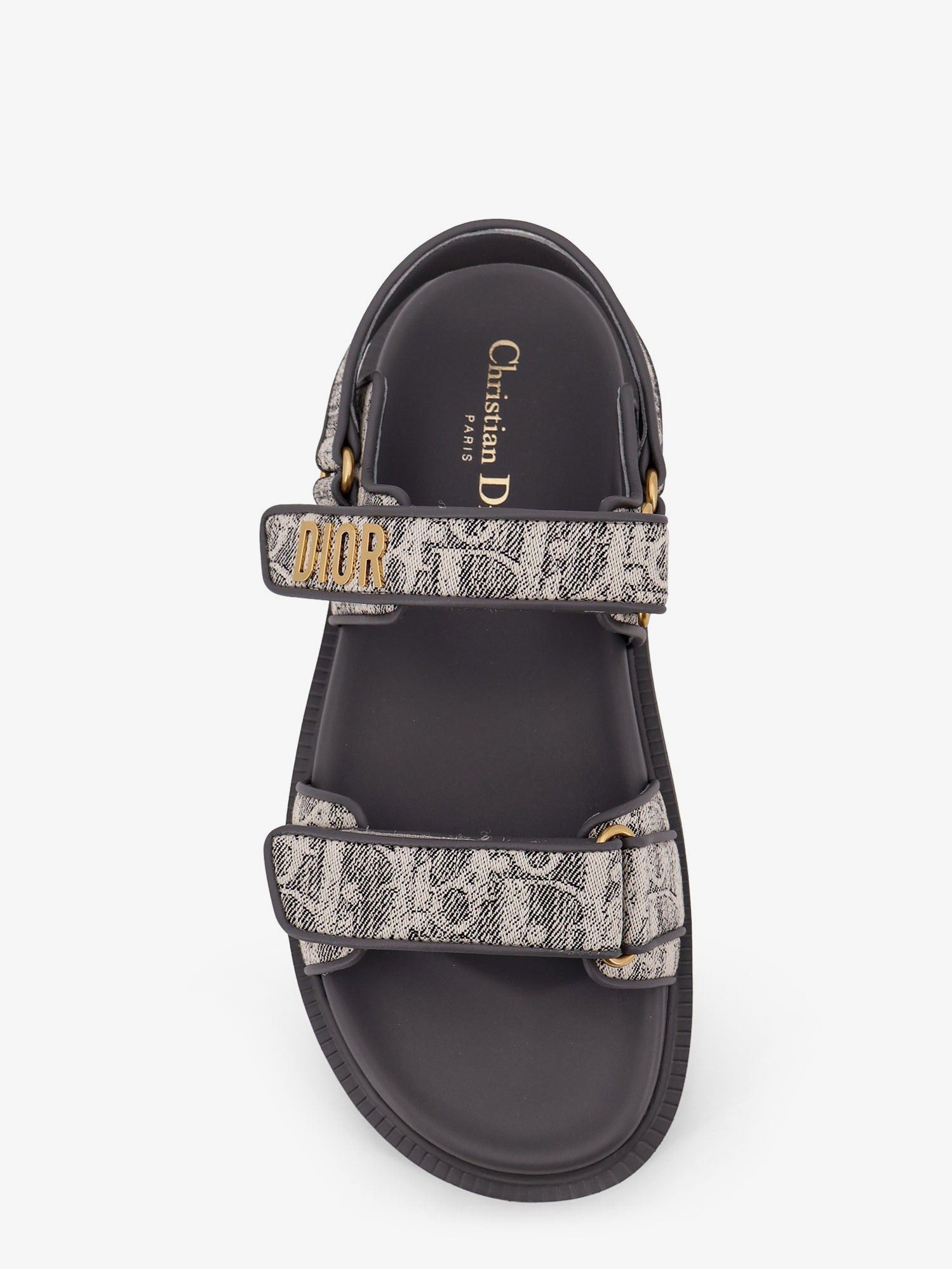 Dior Canvas Dioract Flat Sandals Size US 7 / IT 37 - 5 Thumbnail