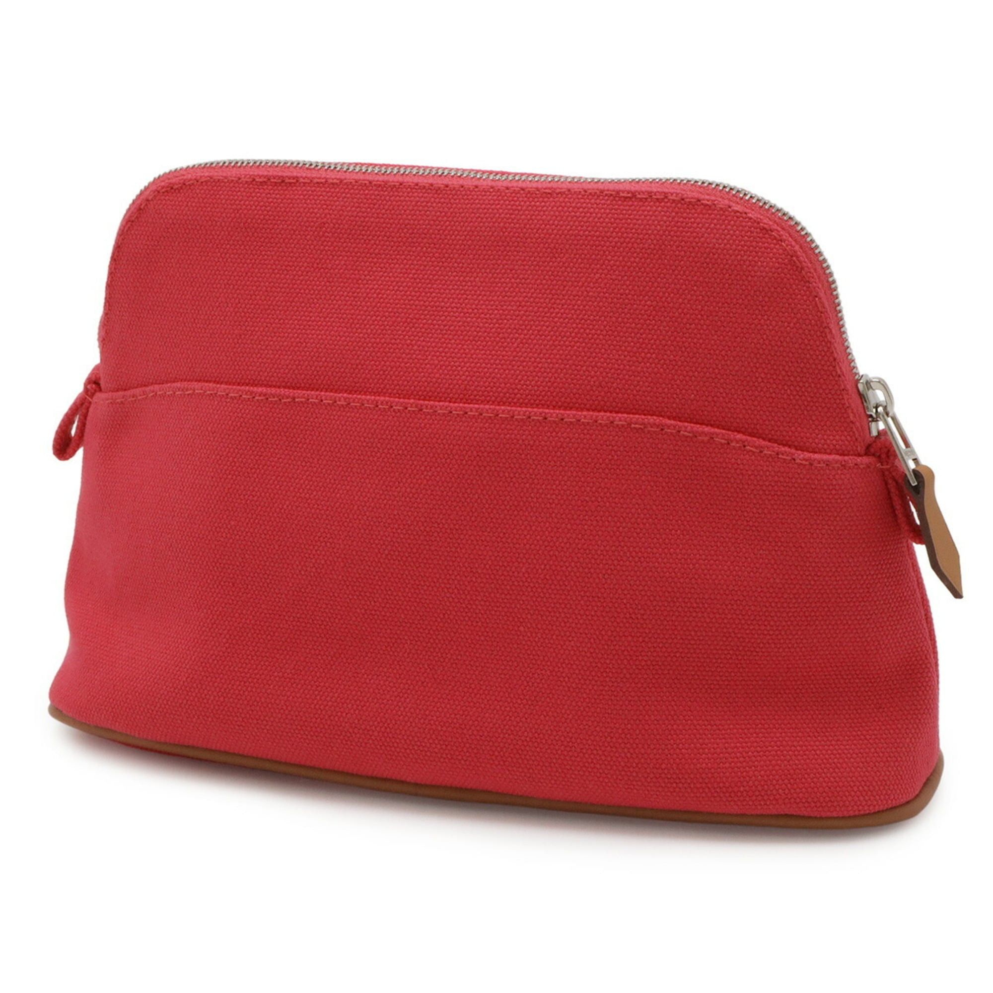 Hermes HERMES Bolide Pouch 20 Handbag Multi-purpose Canvas Leather Fuchsia Pink Size ONE SIZE - 3 Thumbnail