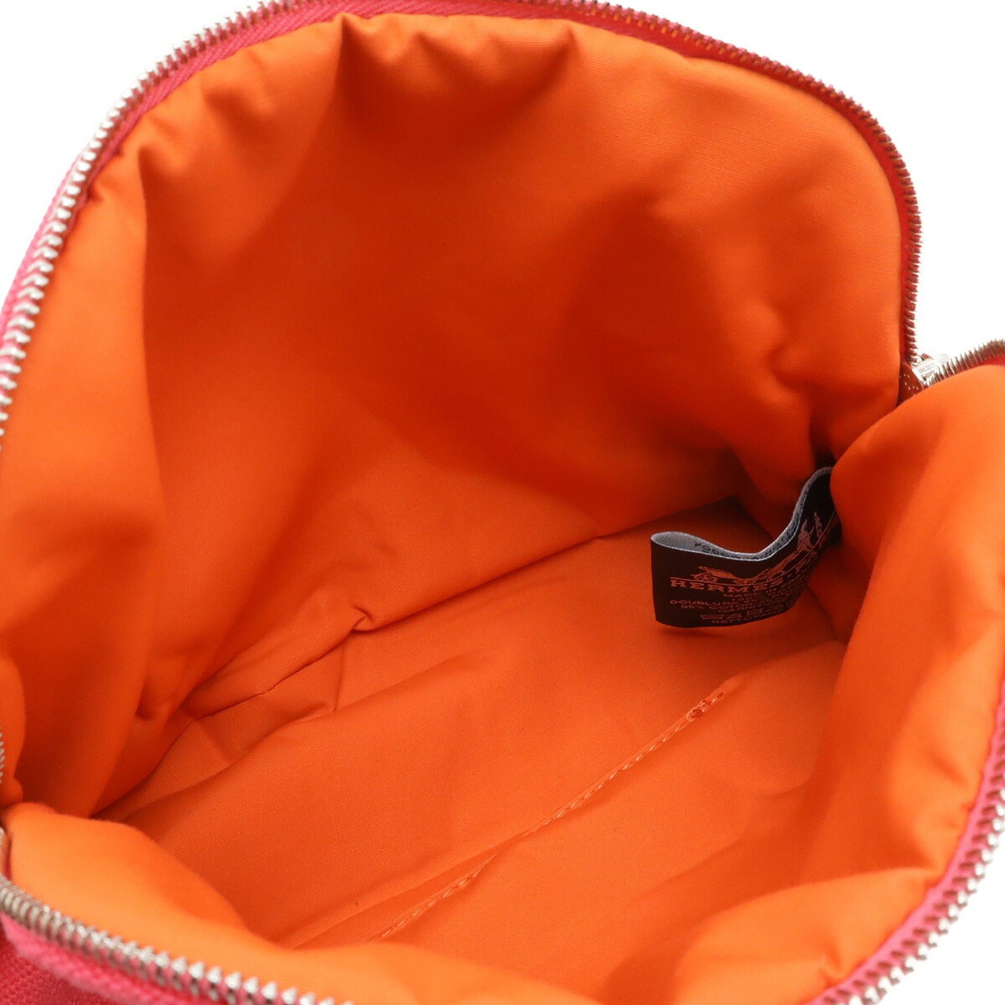 Hermes HERMES Bolide Pouch 20 Handbag Multi-purpose Canvas Leather Fuchsia Pink Size ONE SIZE - 6 Thumbnail