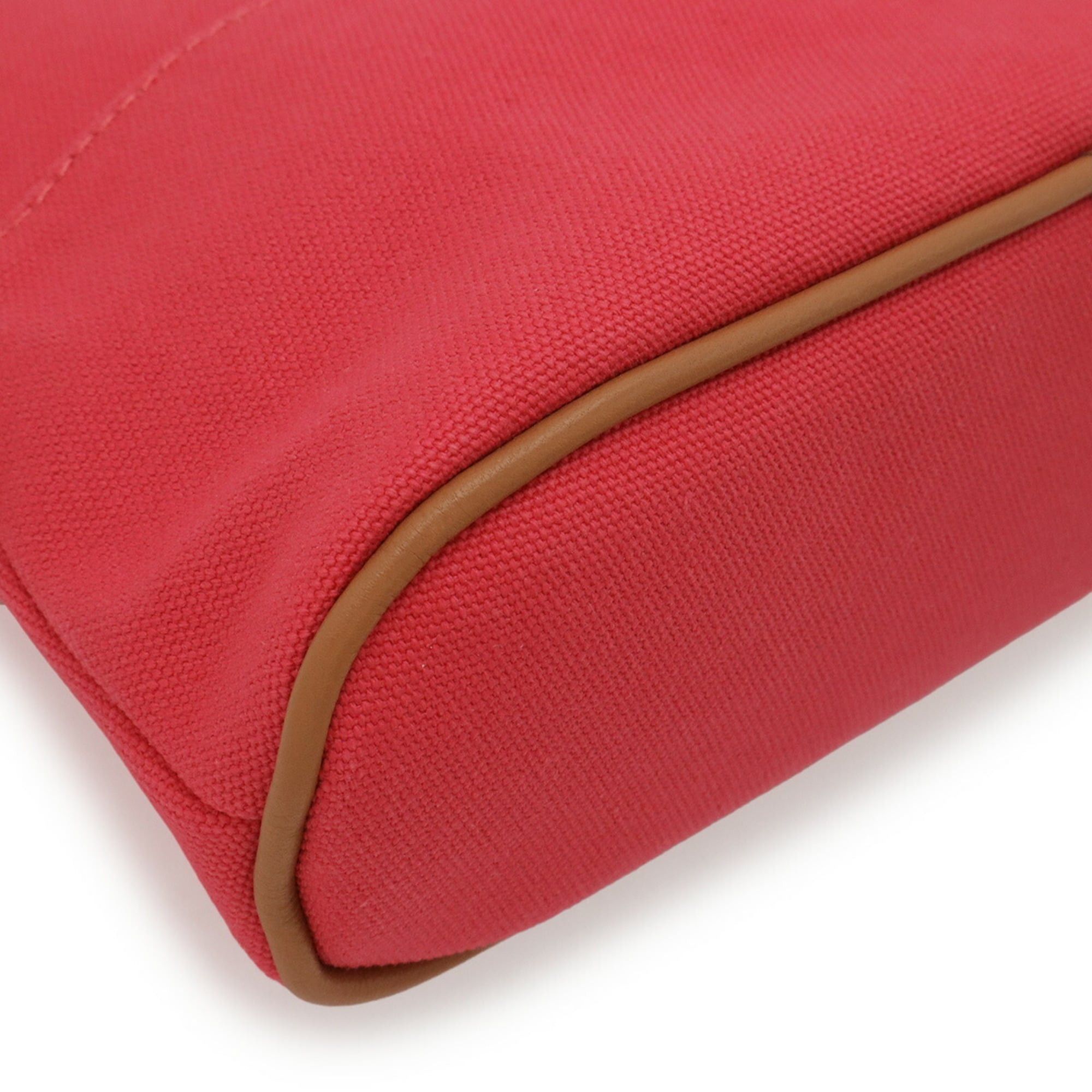 Hermes HERMES Bolide Pouch 20 Handbag Multi-purpose Canvas Leather Fuchsia Pink Size ONE SIZE - 4 Thumbnail