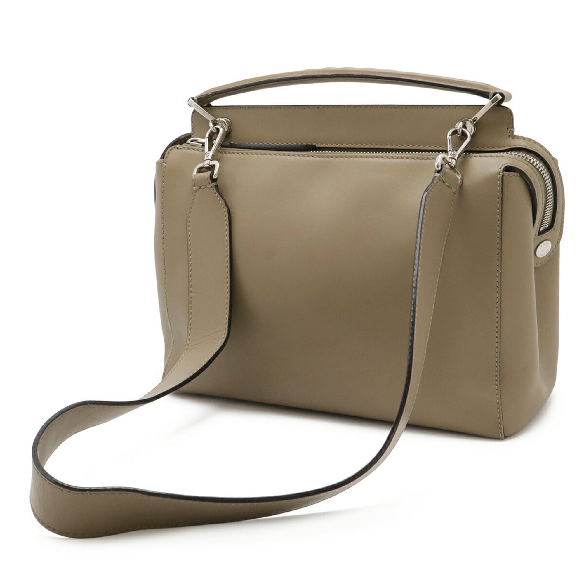Fendi FENDI (Fendi.com) Handbag/Shoulder Bag, Leather, Greige, 8BN293 Size ONE SIZE - 3 Thumbnail