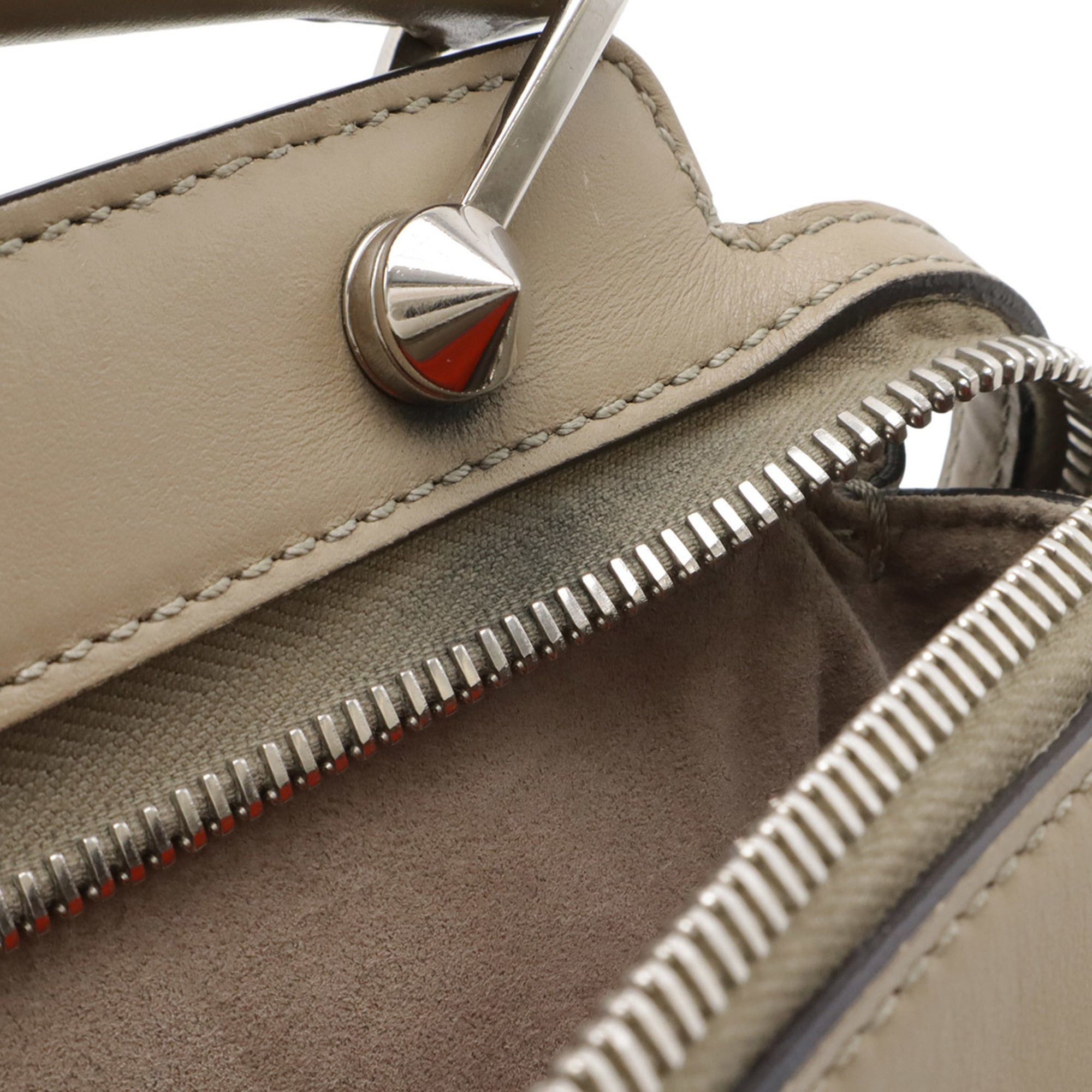 Fendi FENDI (Fendi.com) Handbag/Shoulder Bag, Leather, Greige, 8BN293 Size ONE SIZE - 9 Thumbnail